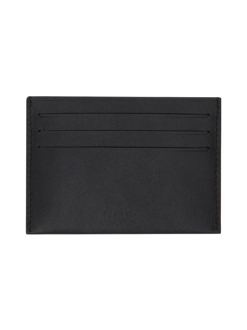 LACOSTE Black Fitzgerald Leather Card Holder outlook