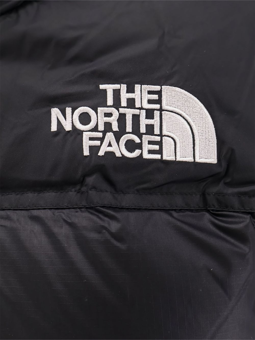 logo-embroidered puffer jacket - 3