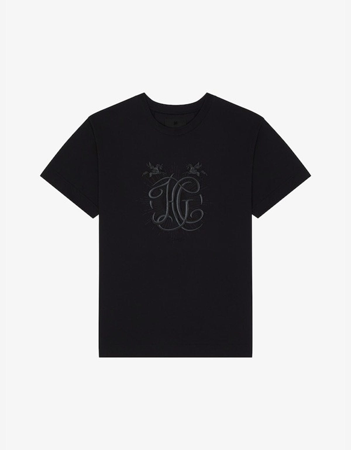 Givenchy Black HG Embroidery T-Shirt - 1