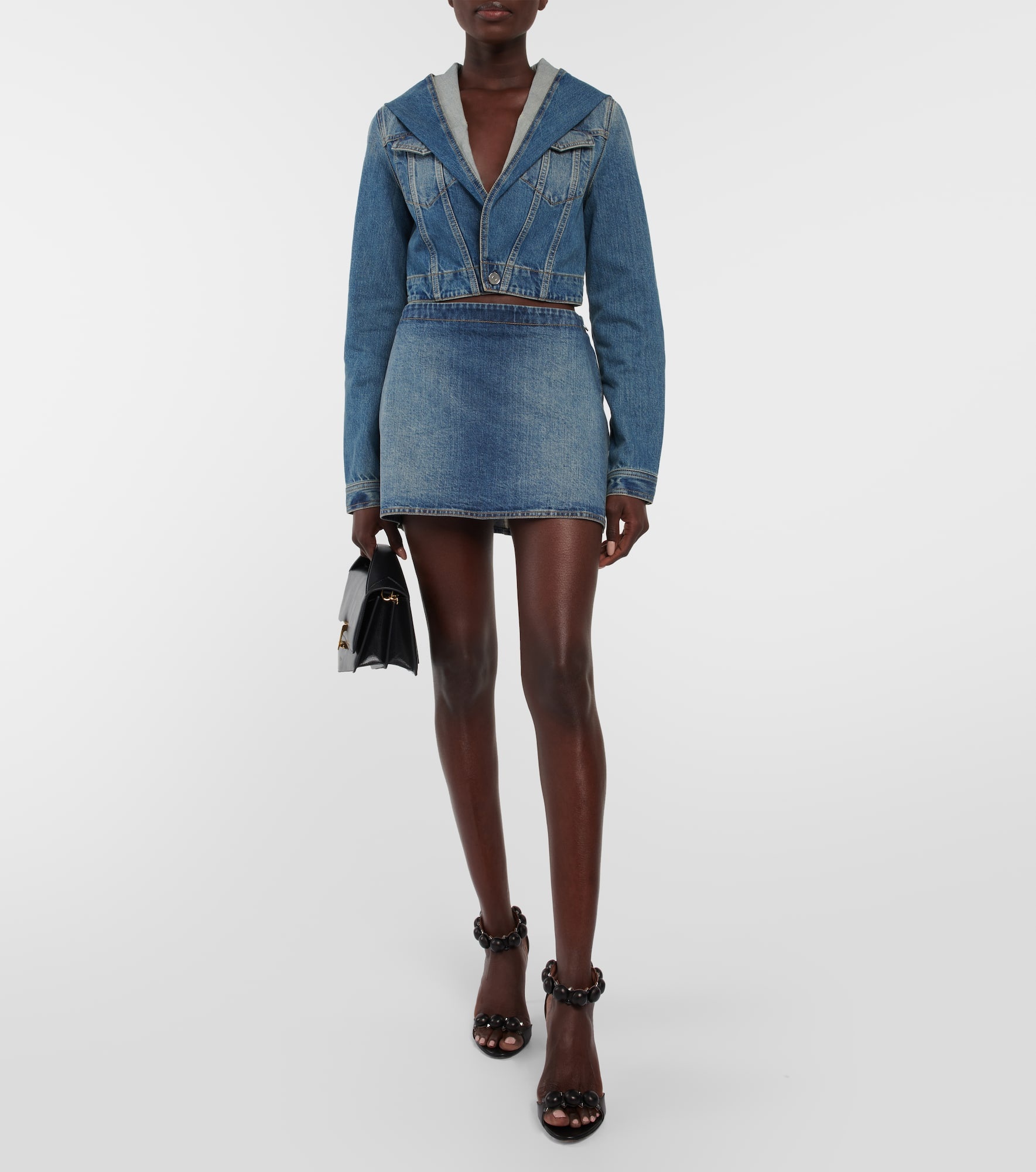 Denim miniskirt - 2