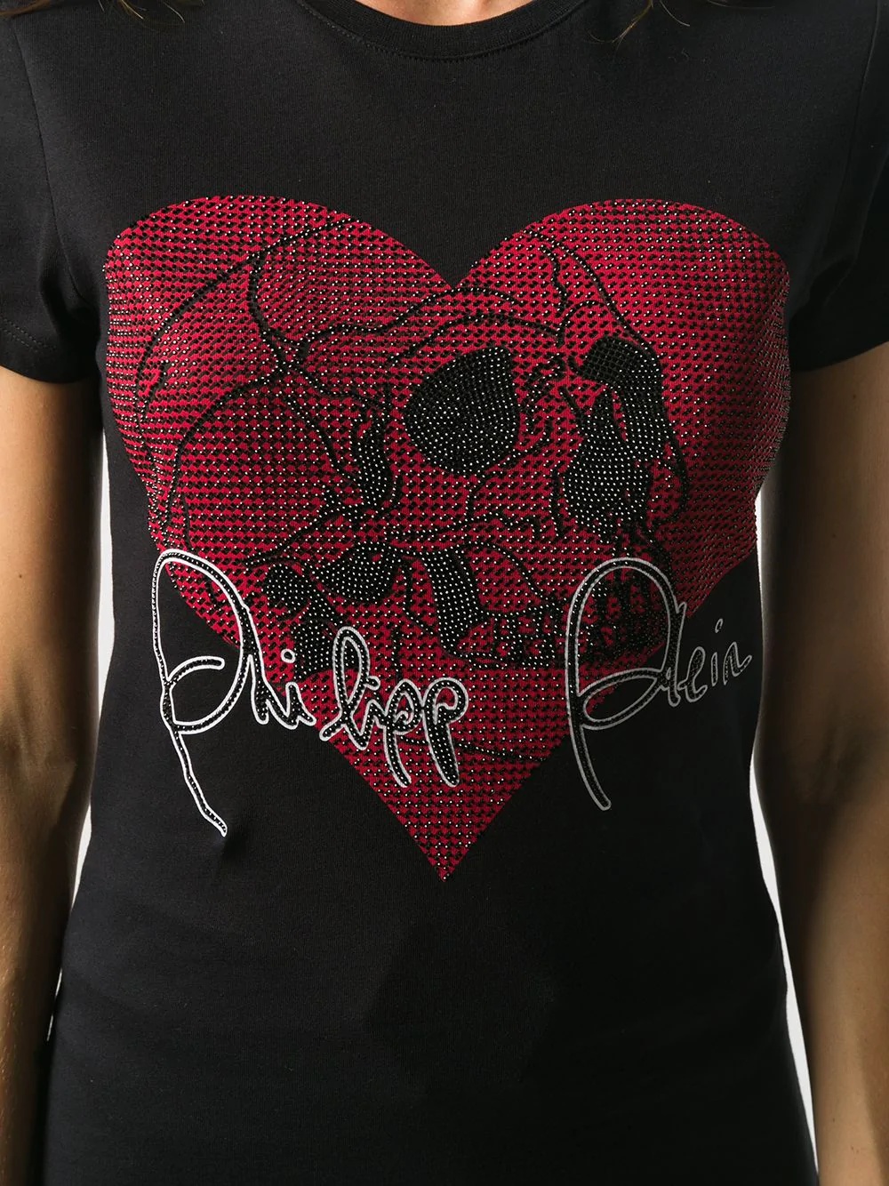 Love Plein rhinestone skull T-Shirt - 5