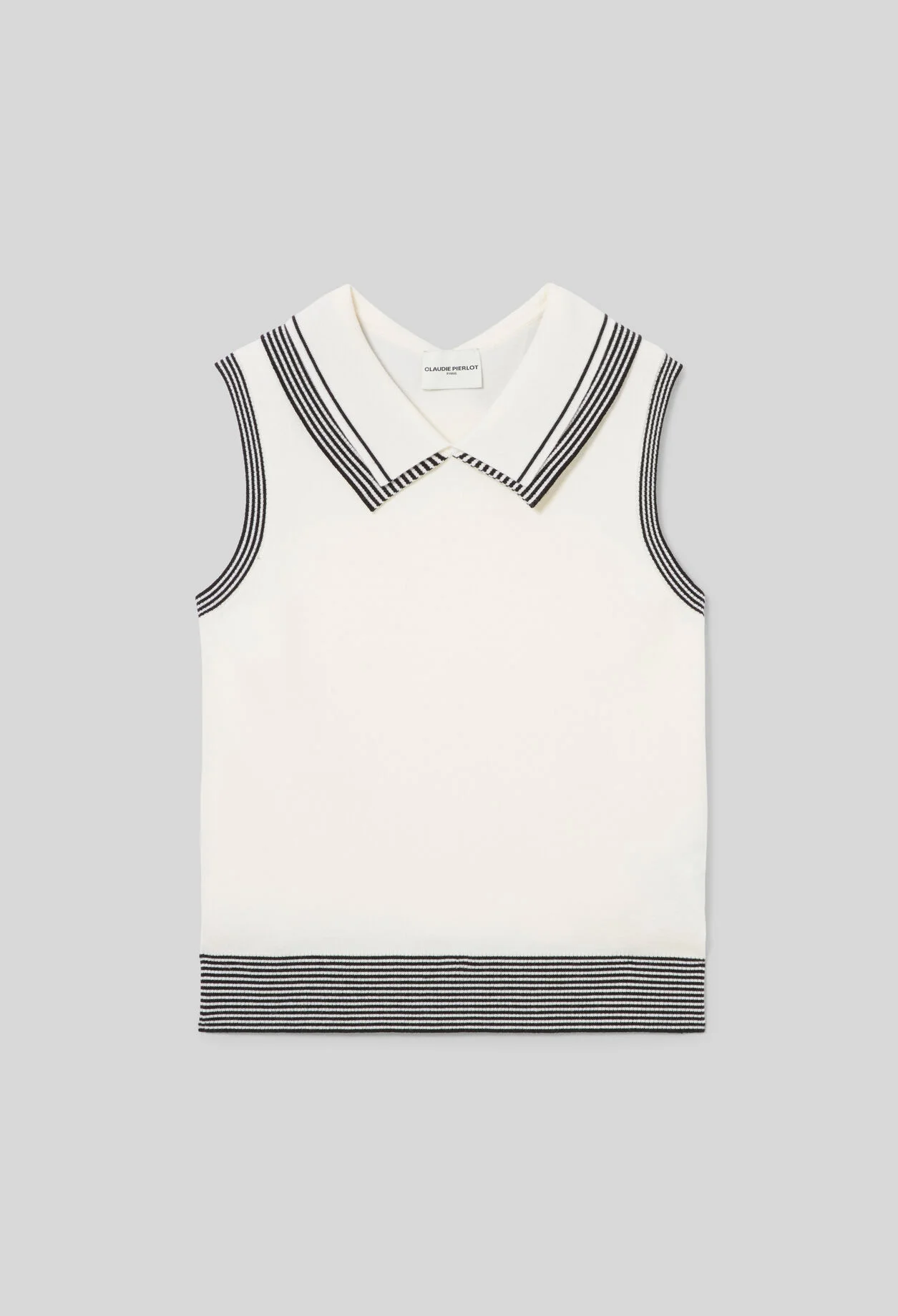 STRIPED KNITTED TOP - 1