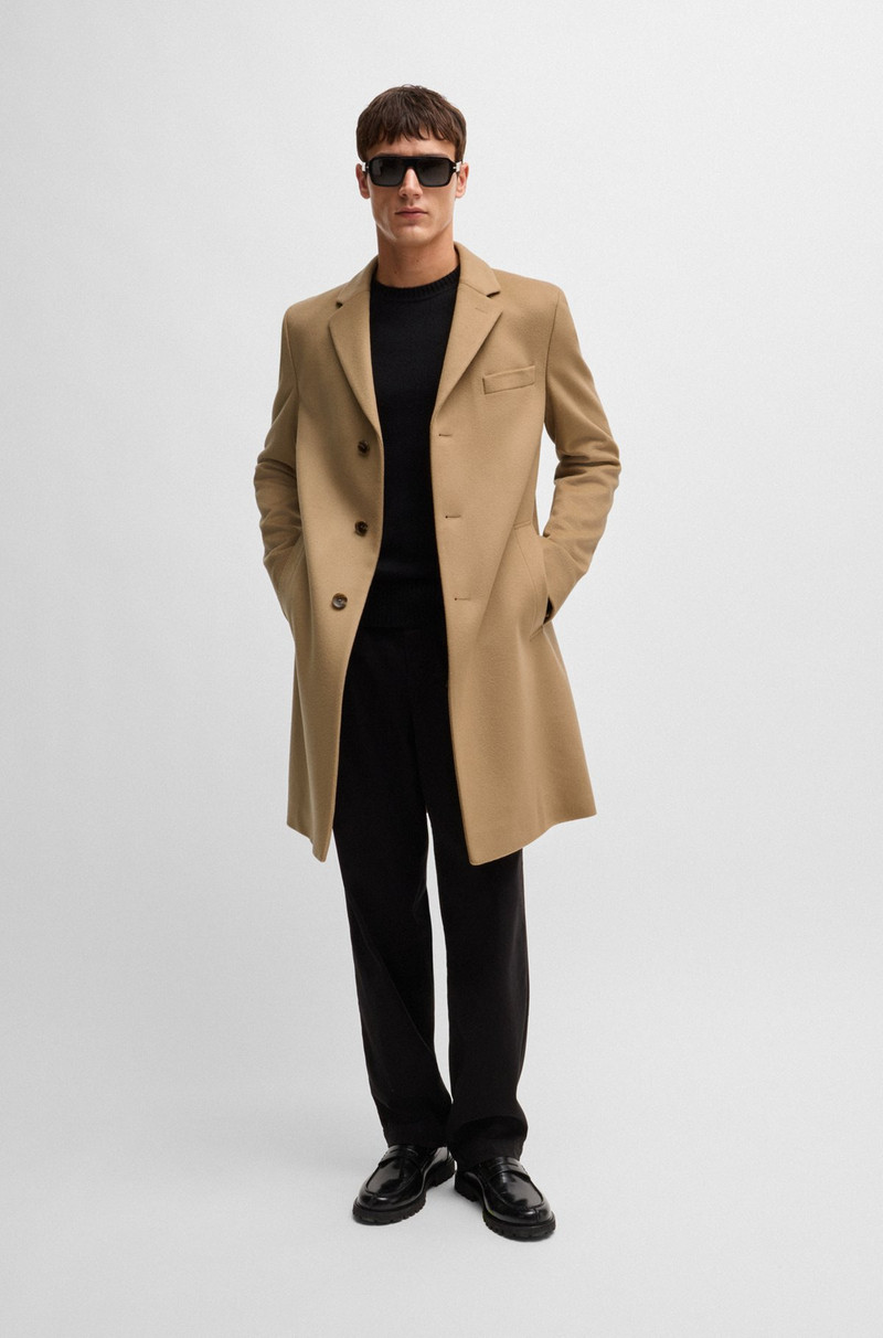 BOSS SLIM-FIT COAT IN WOOL AND CASHMERE outlook