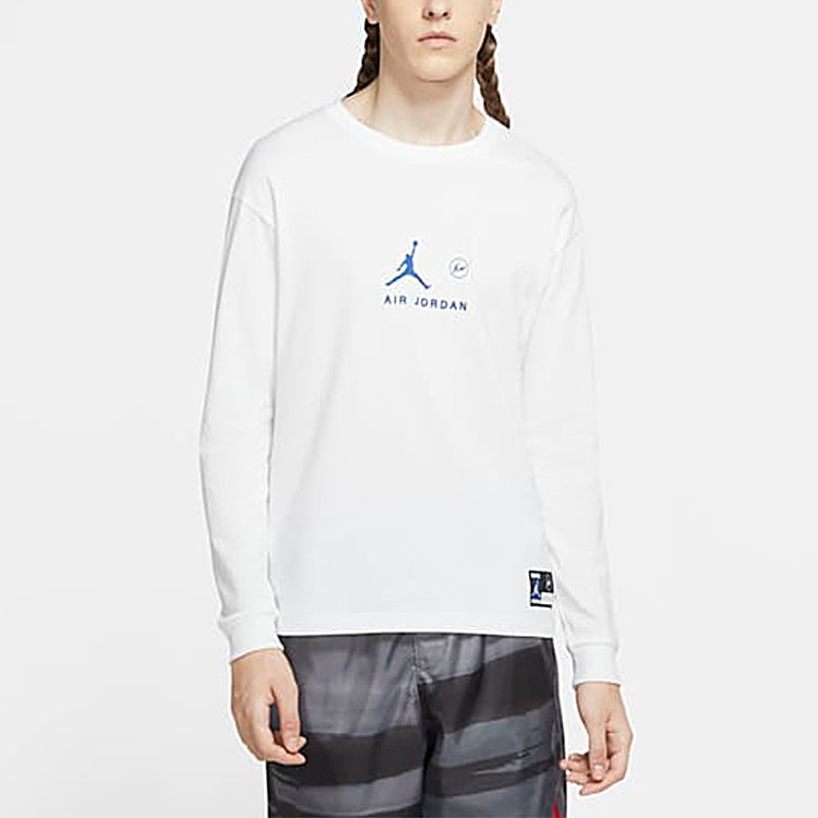 Air Jordan x Fragment Design FW Crew Neck Pullovers Street Style Collaboratio Men White DA2982-094 - 3