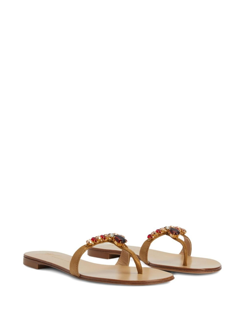 Giuseppe Zanotti Katisha embellished thong sandals outlook