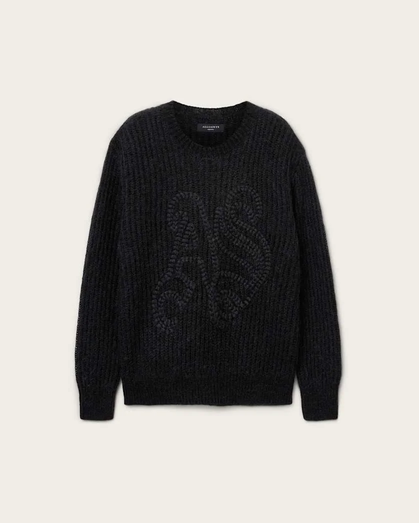 CHAINY EMBROIDERED SWEATER - 1