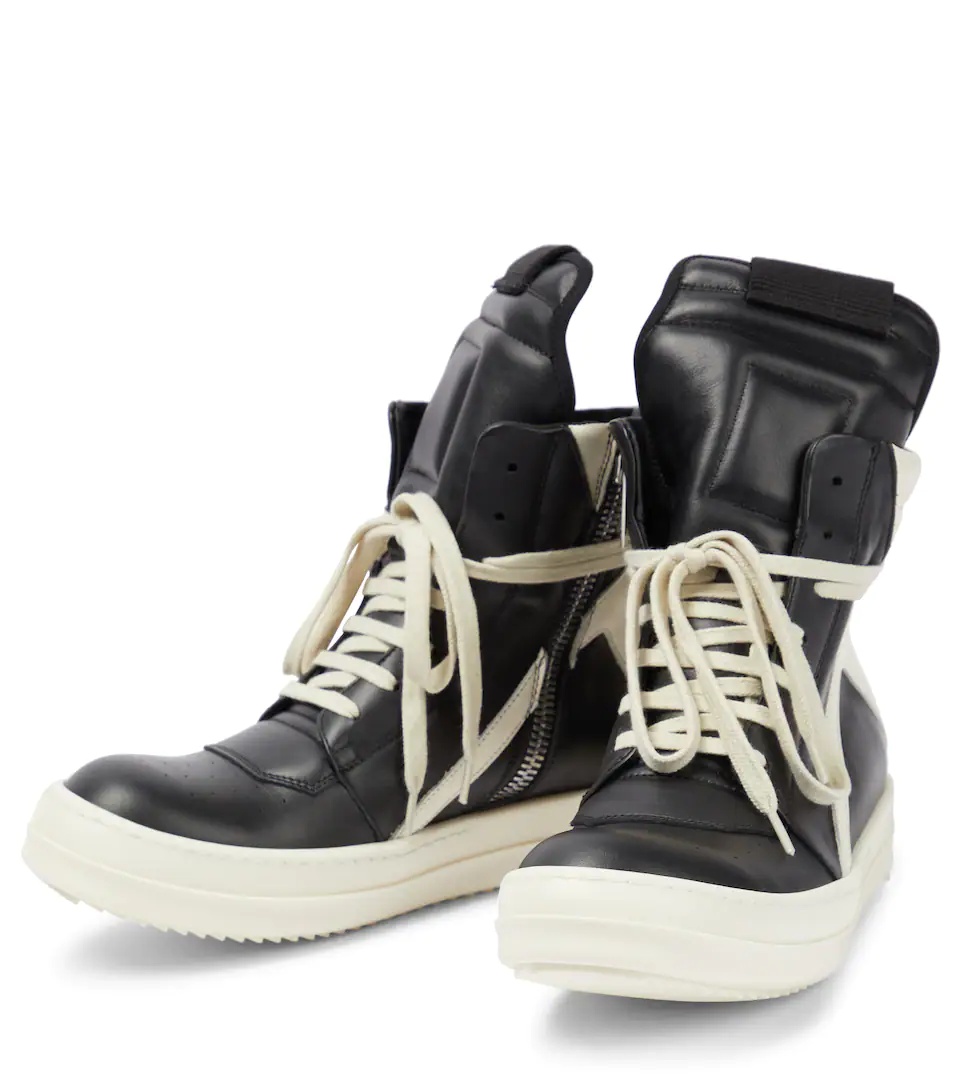 Geobasket leather high-top sneakers - 5