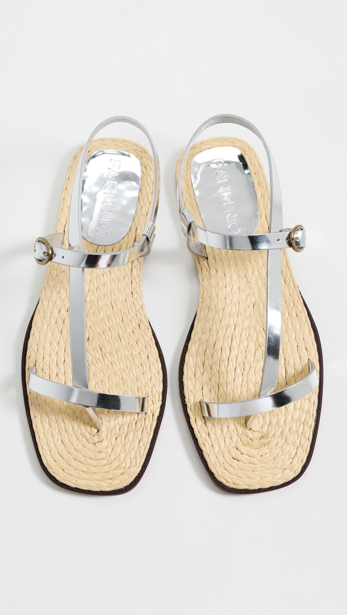 Silver Cross Strap Sandals - 3
