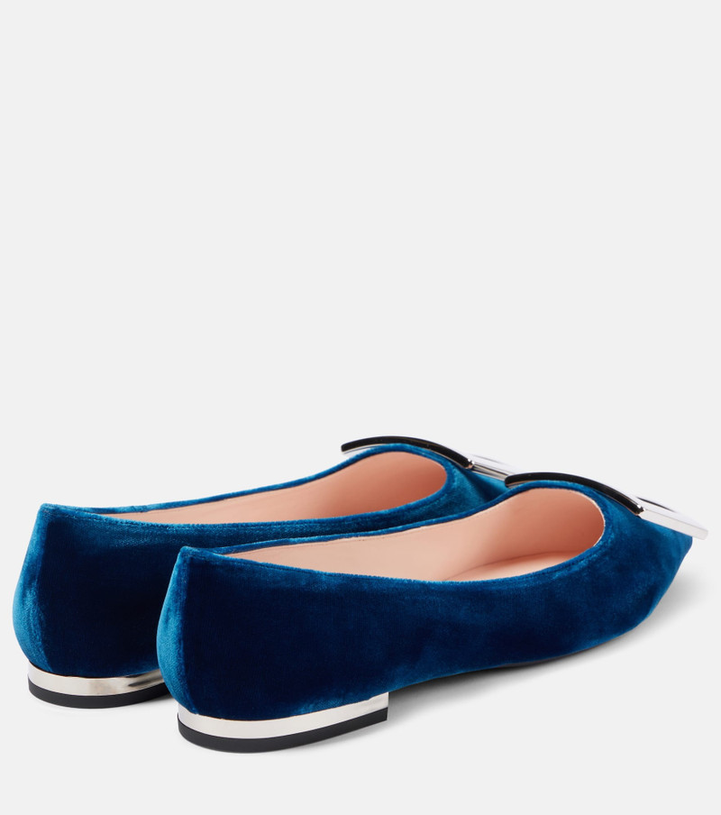 Roger Vivier Velvet ballet flats outlook