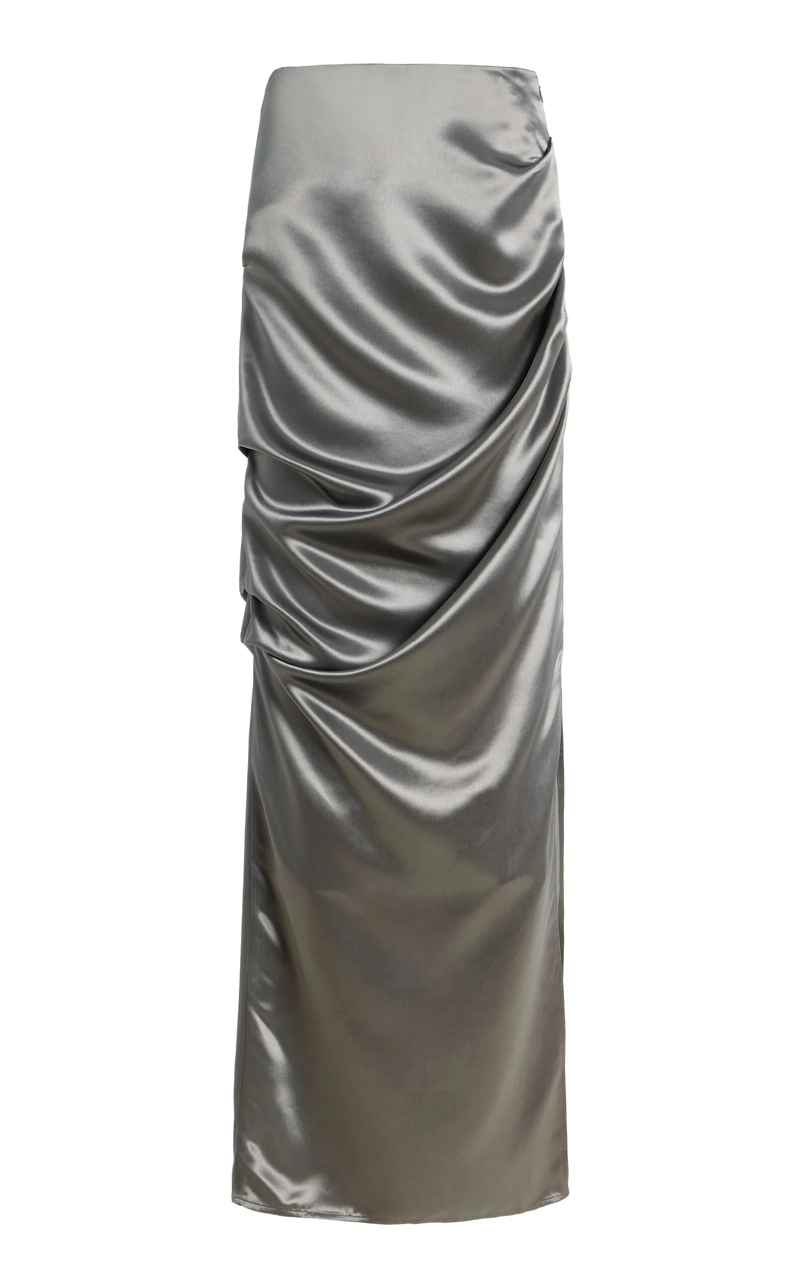 Remmy Satin Maxi Skirt silver - 1