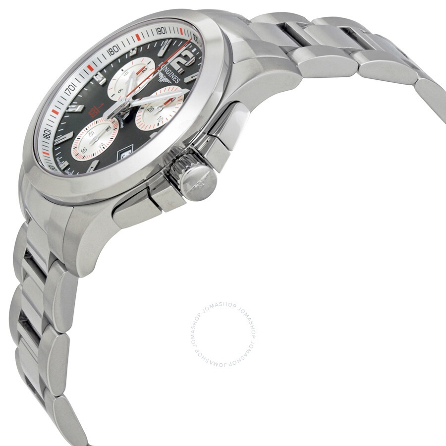 Longines Conquest Chronograph Grey Dial Men's Watch L3.700.4.79.6 - 2