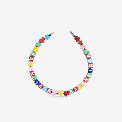 BALENCIAGA Women's Toy Necklace in Multicolor/silver outlook