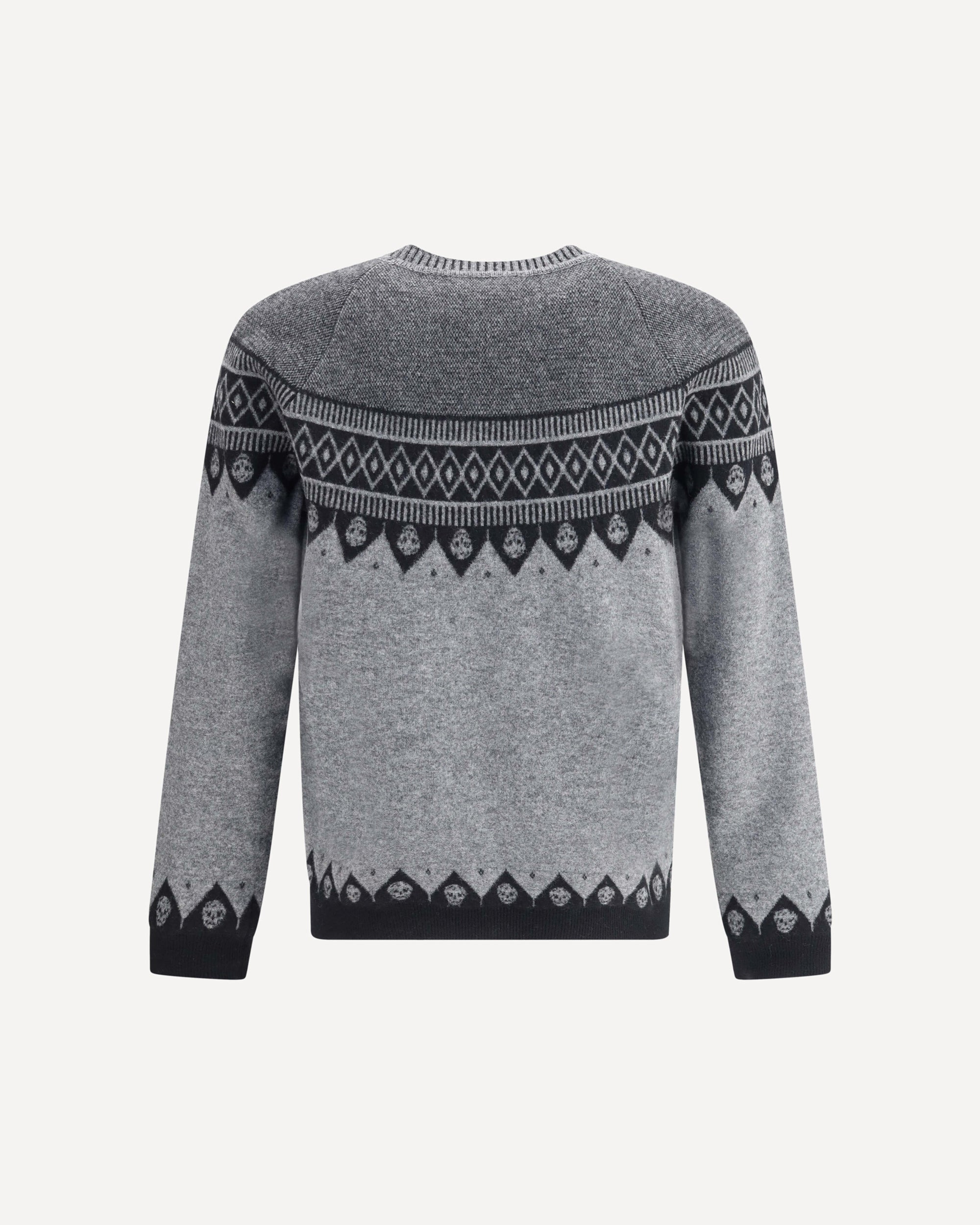 Jacquard pattern with skulls Sweater - 2