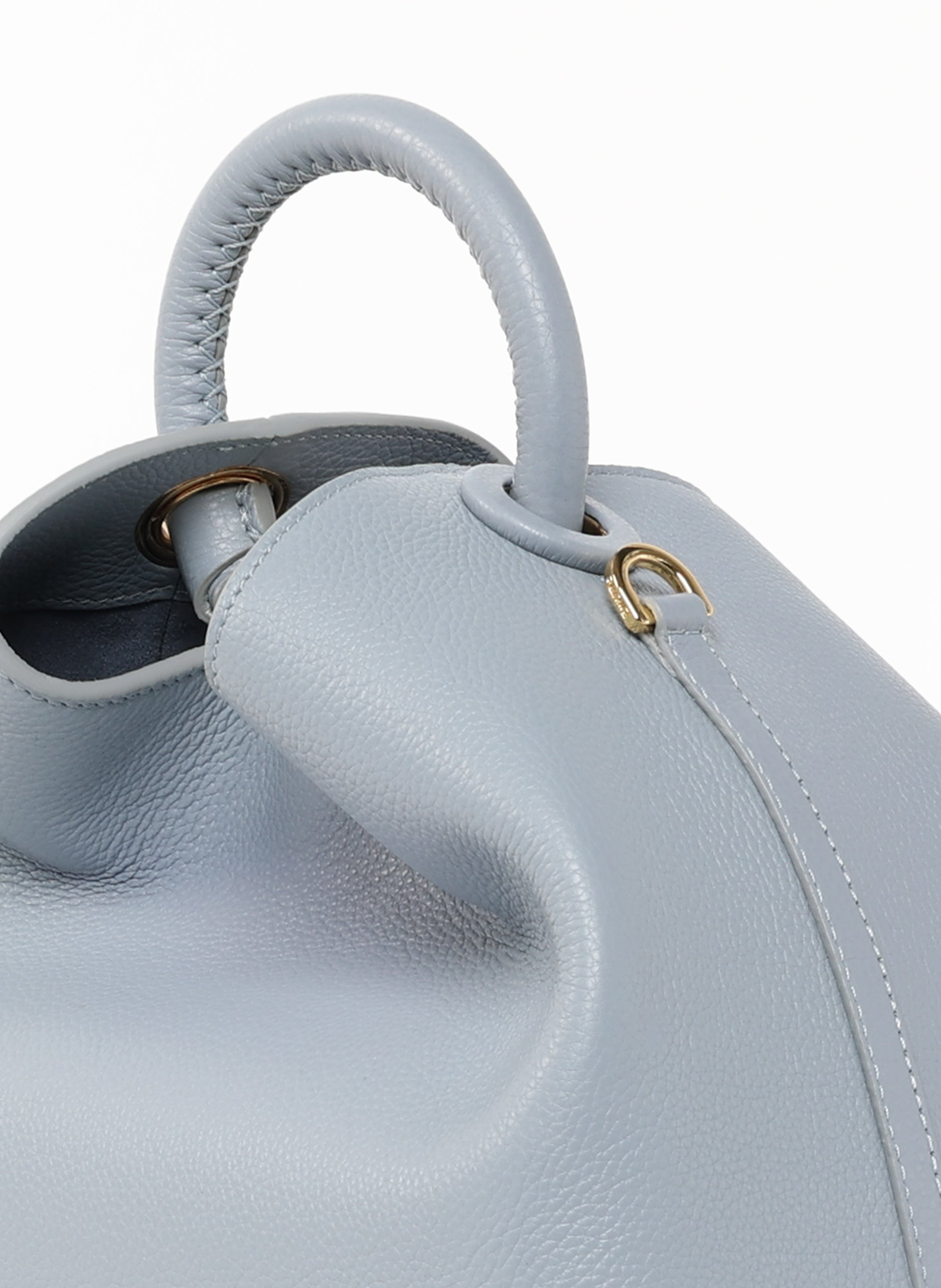 Raisin Pebbled Leather Grey Blue - 5