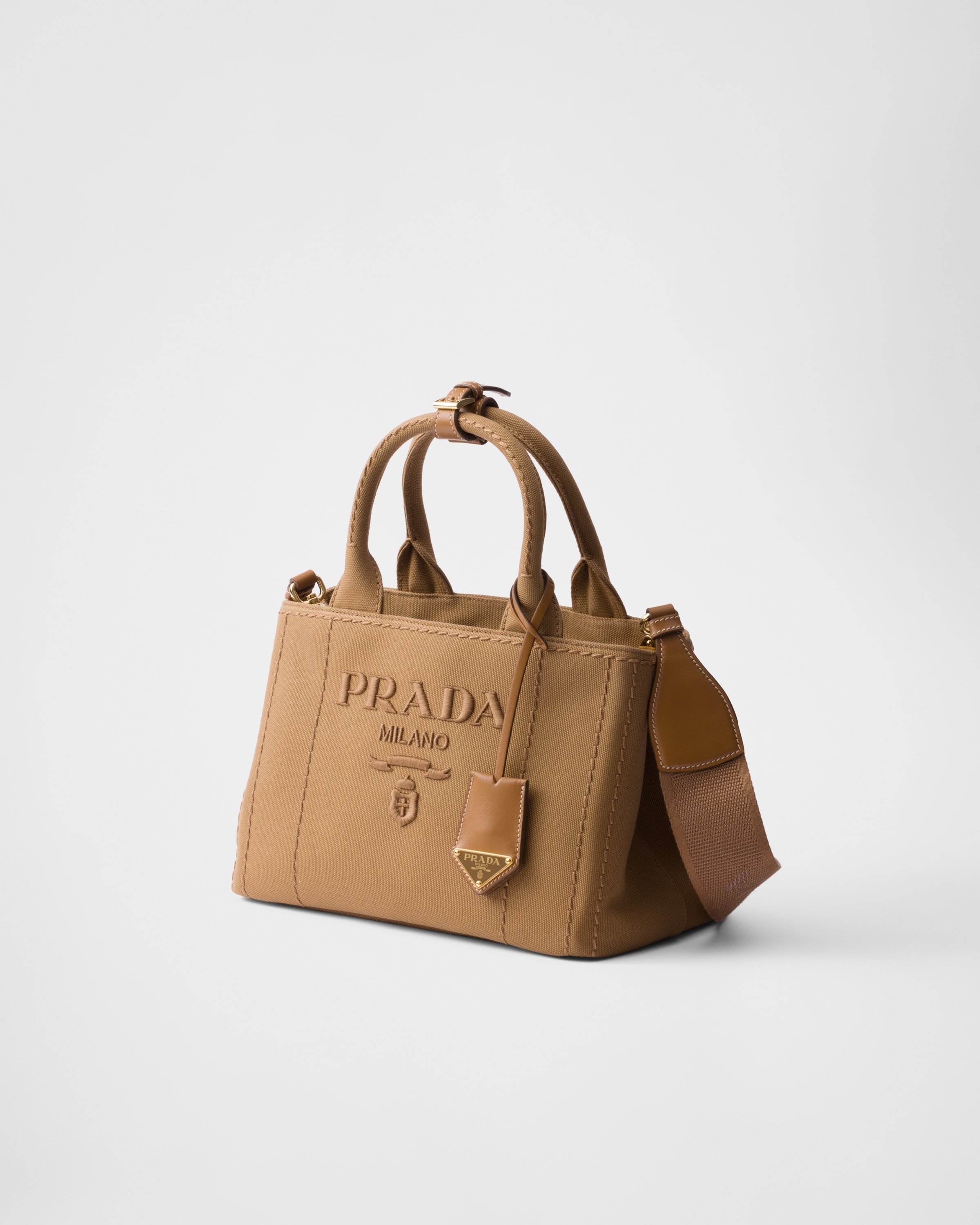 Small cotton canvas handbag - 3