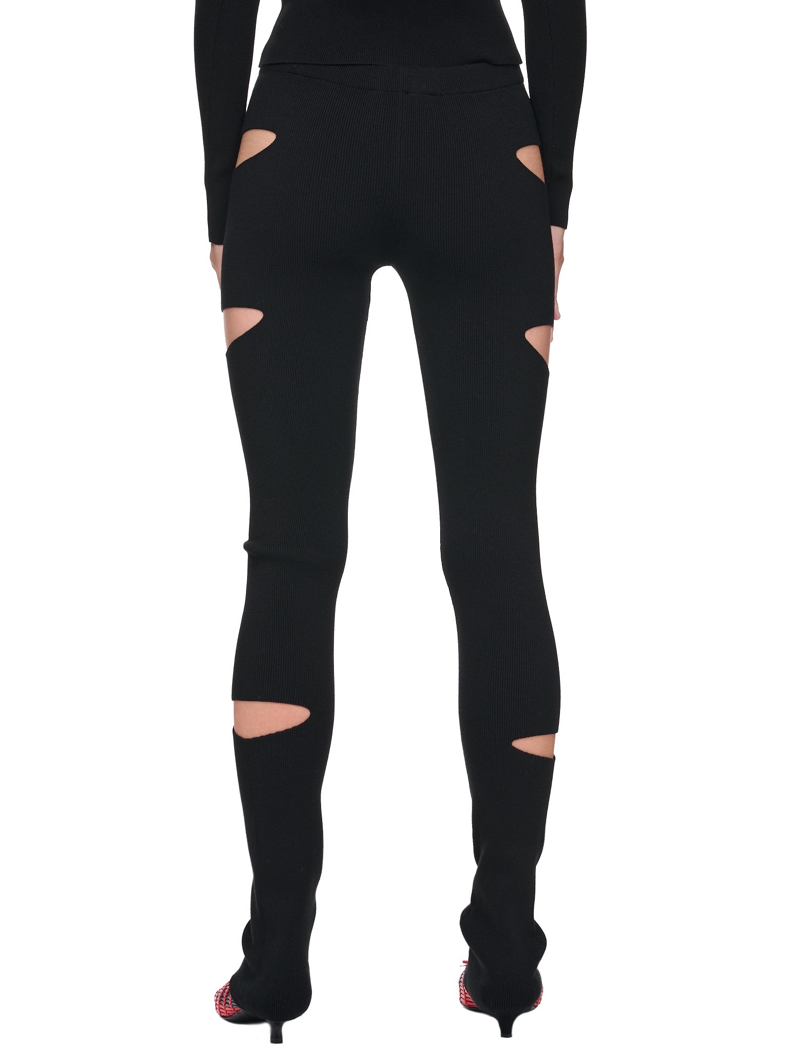 Cut-Out Knit Pants - 3