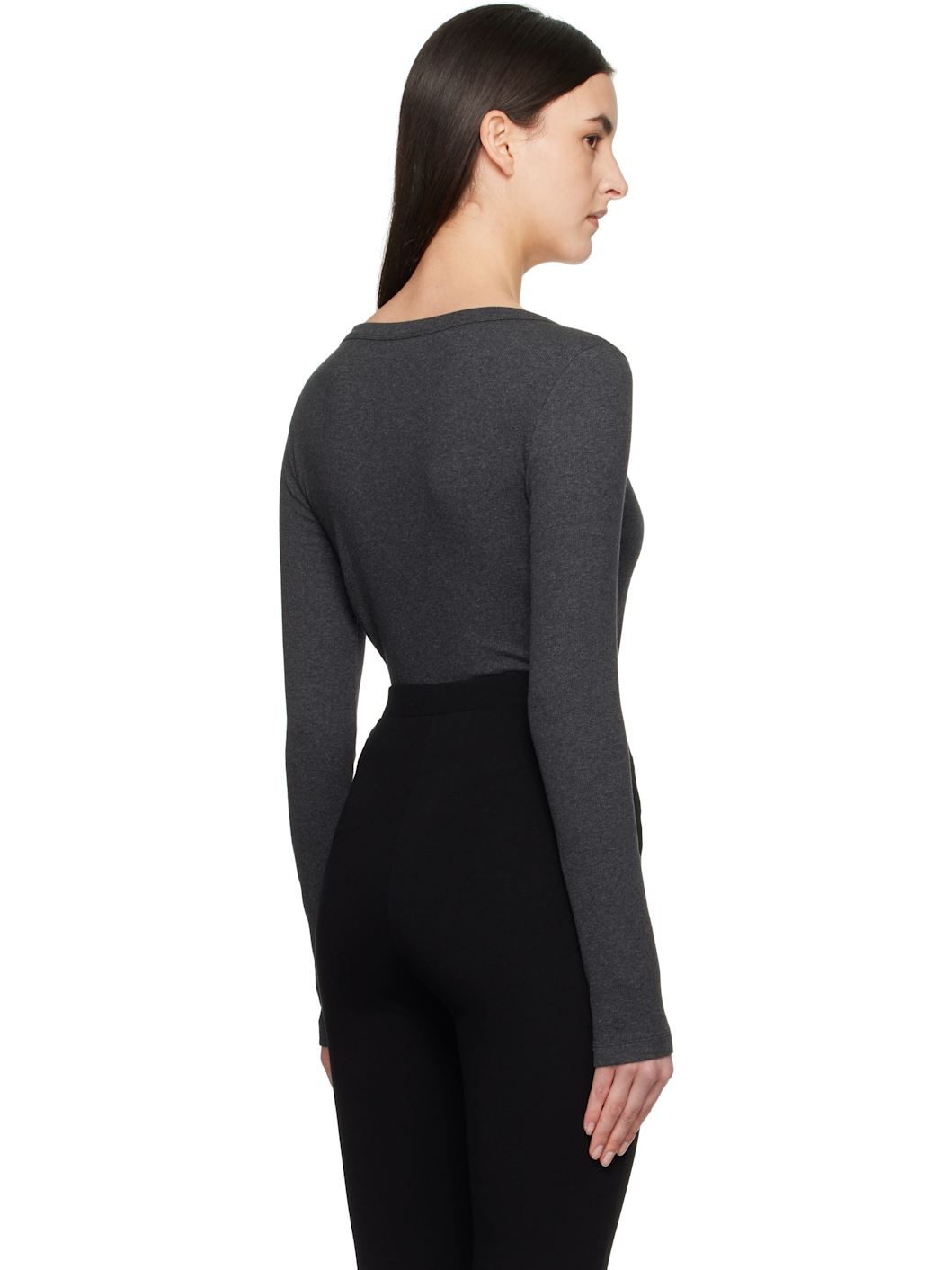 Gray Classic Rib T-shirt - 3