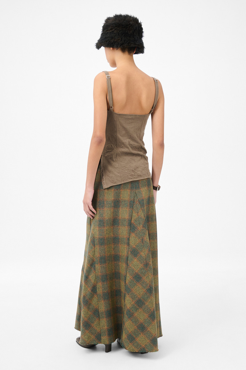 Cami Tank Olive Crinkle Jersey 4