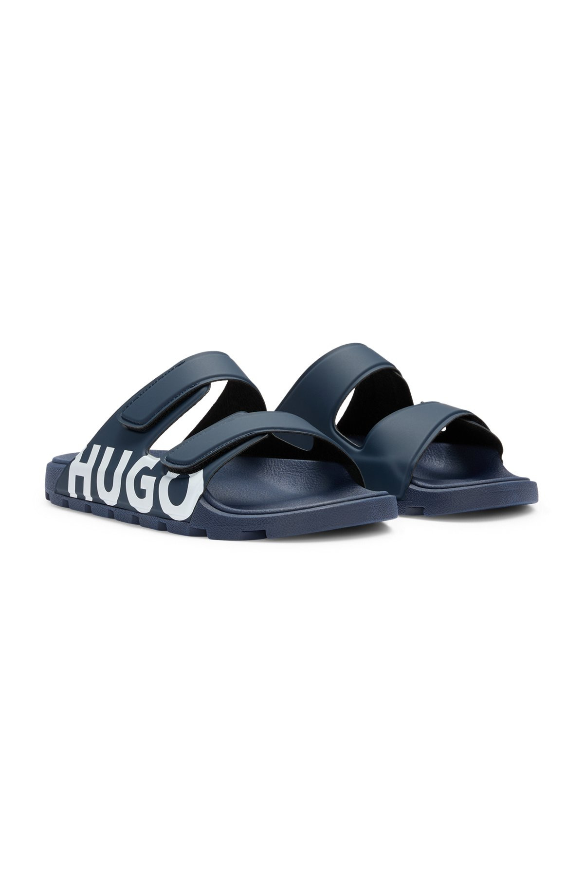 LOGO SANDALS WITH DOUBLE TOUCH-CLOSURE STRAPS - 2