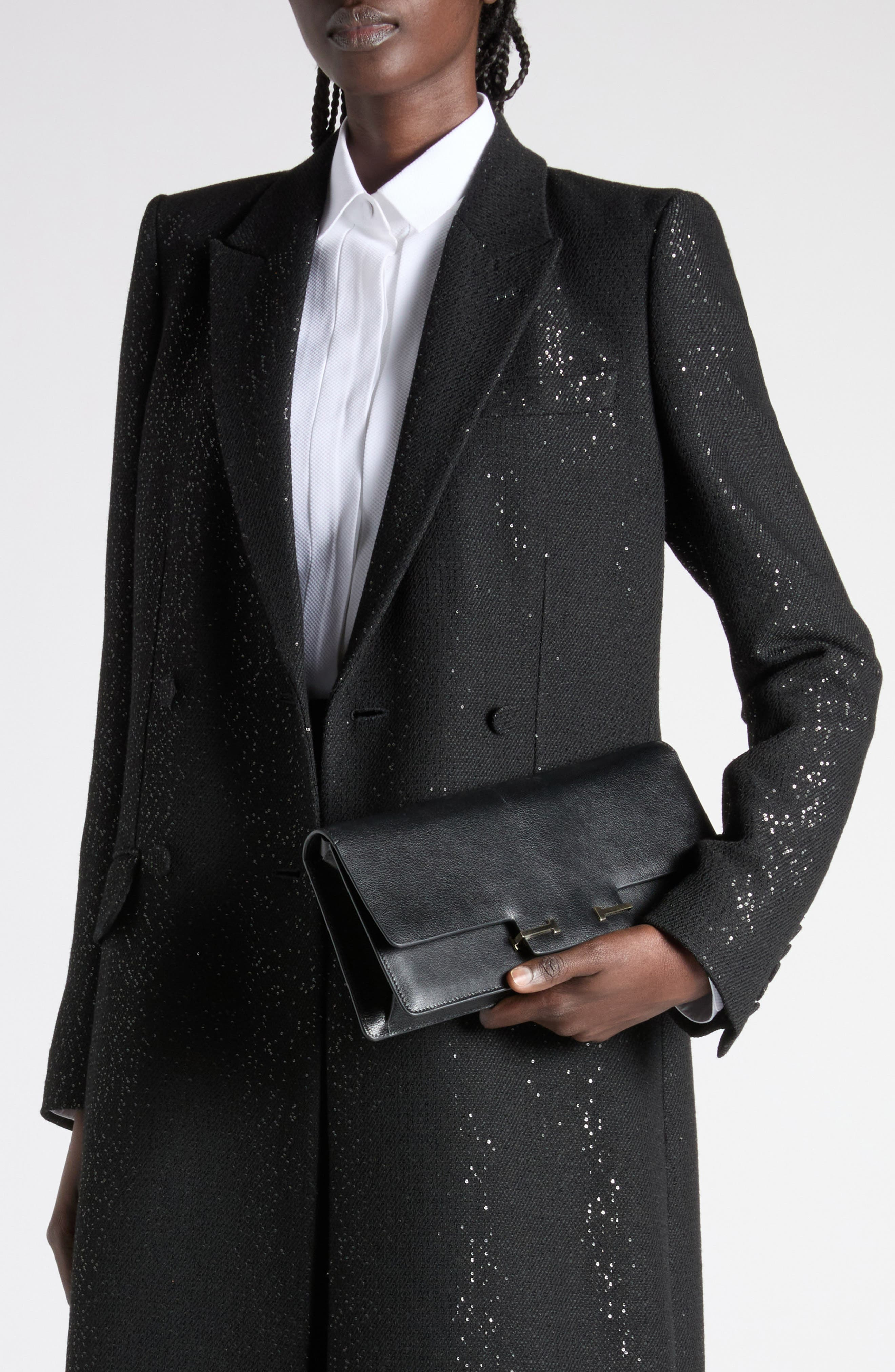 TOM FORD Leather East/West Shoulder Bag in Black at Nordstrom - 8