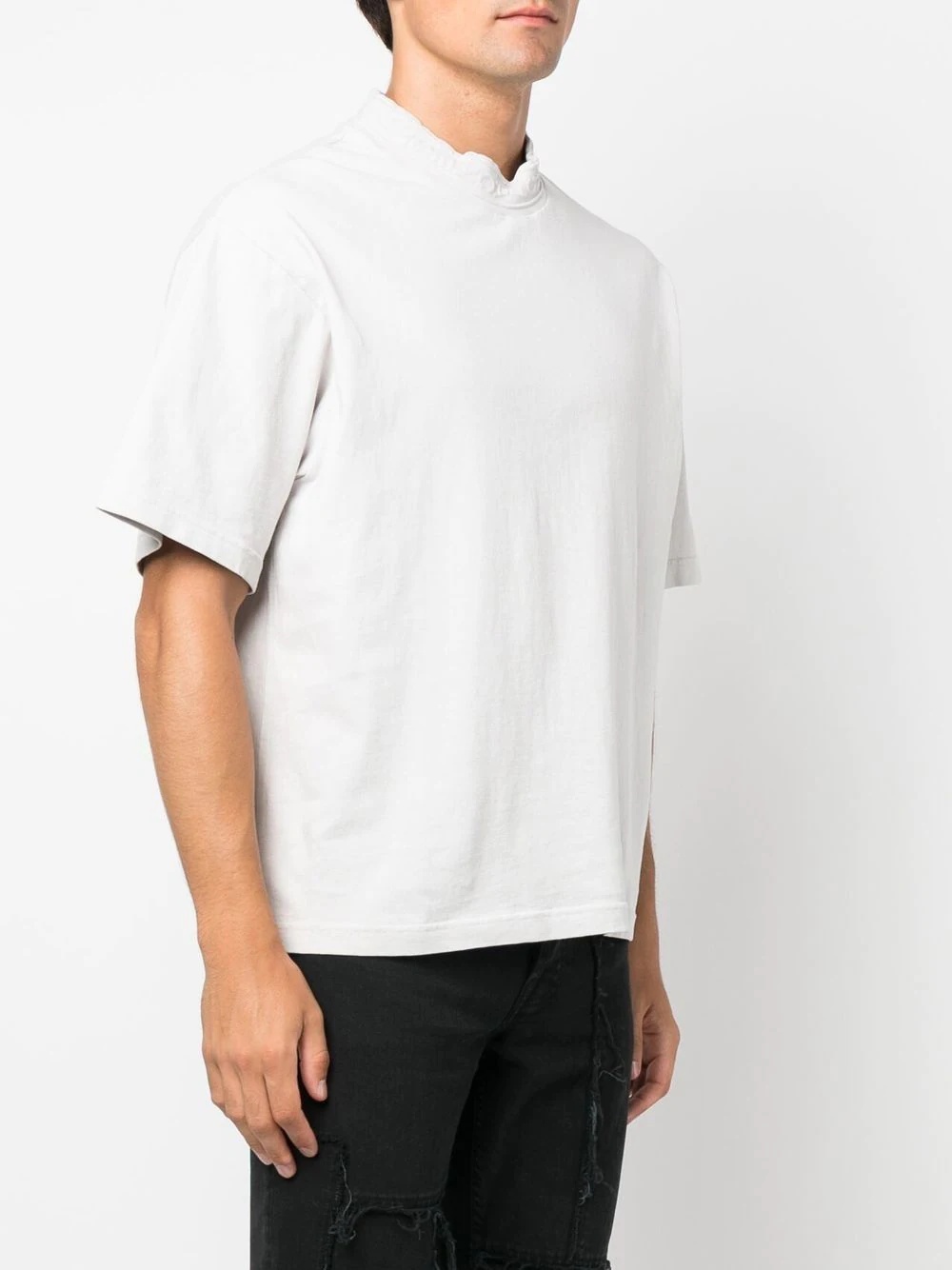 logo-neck short-sleeve T-shirt - 3