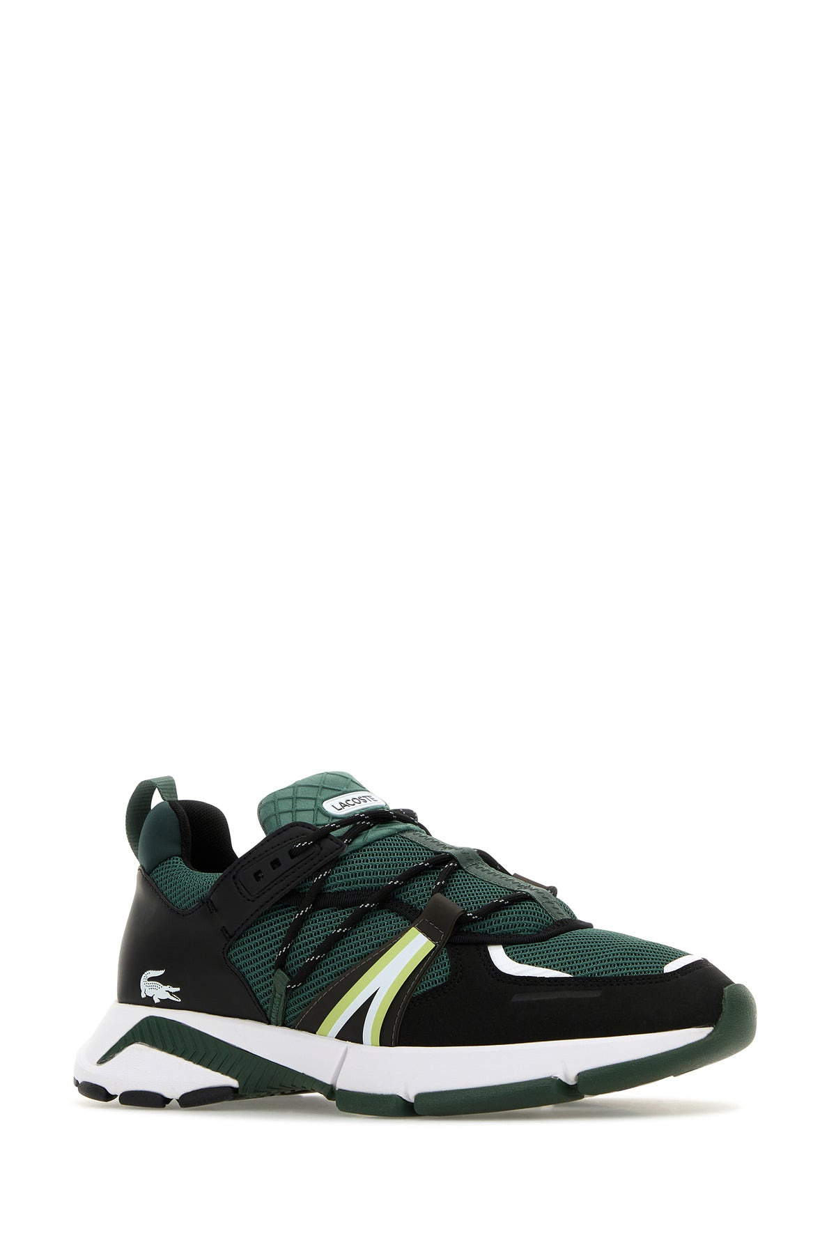 Bottle green fabric L003 sneakers - 2