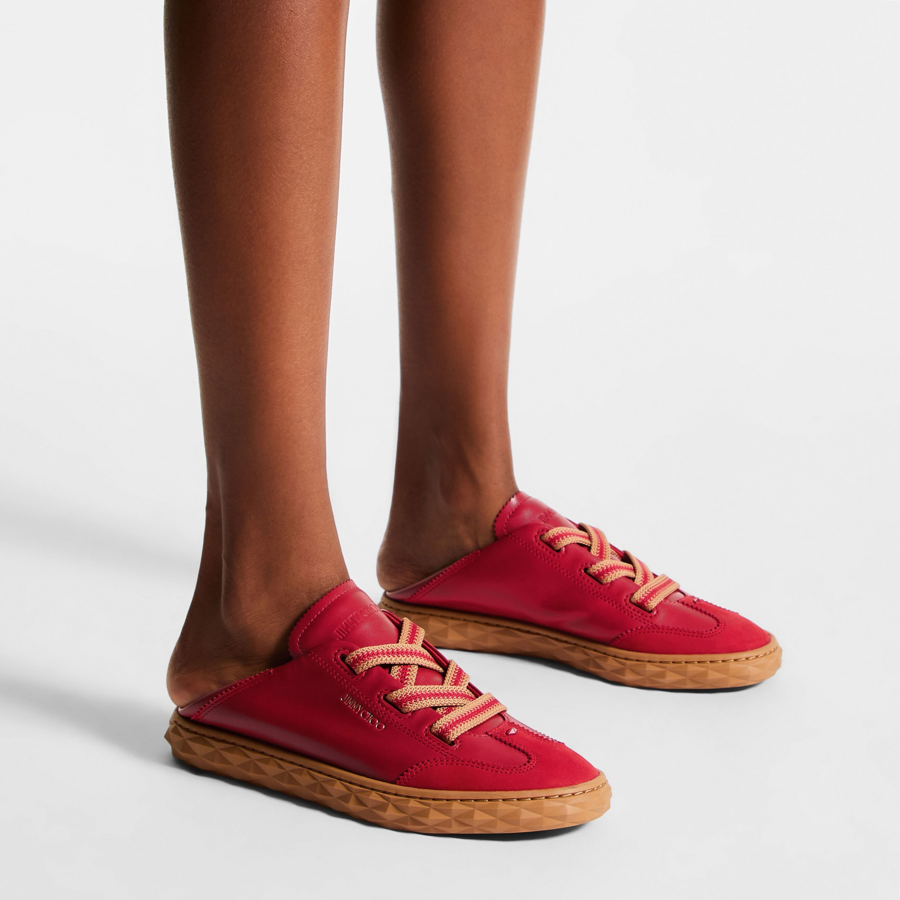 Diamond Light Flex/F
Ruby Red Leather Trainers - 2