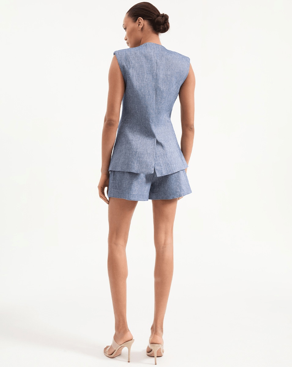 TAMARA LINEN VEST - 6