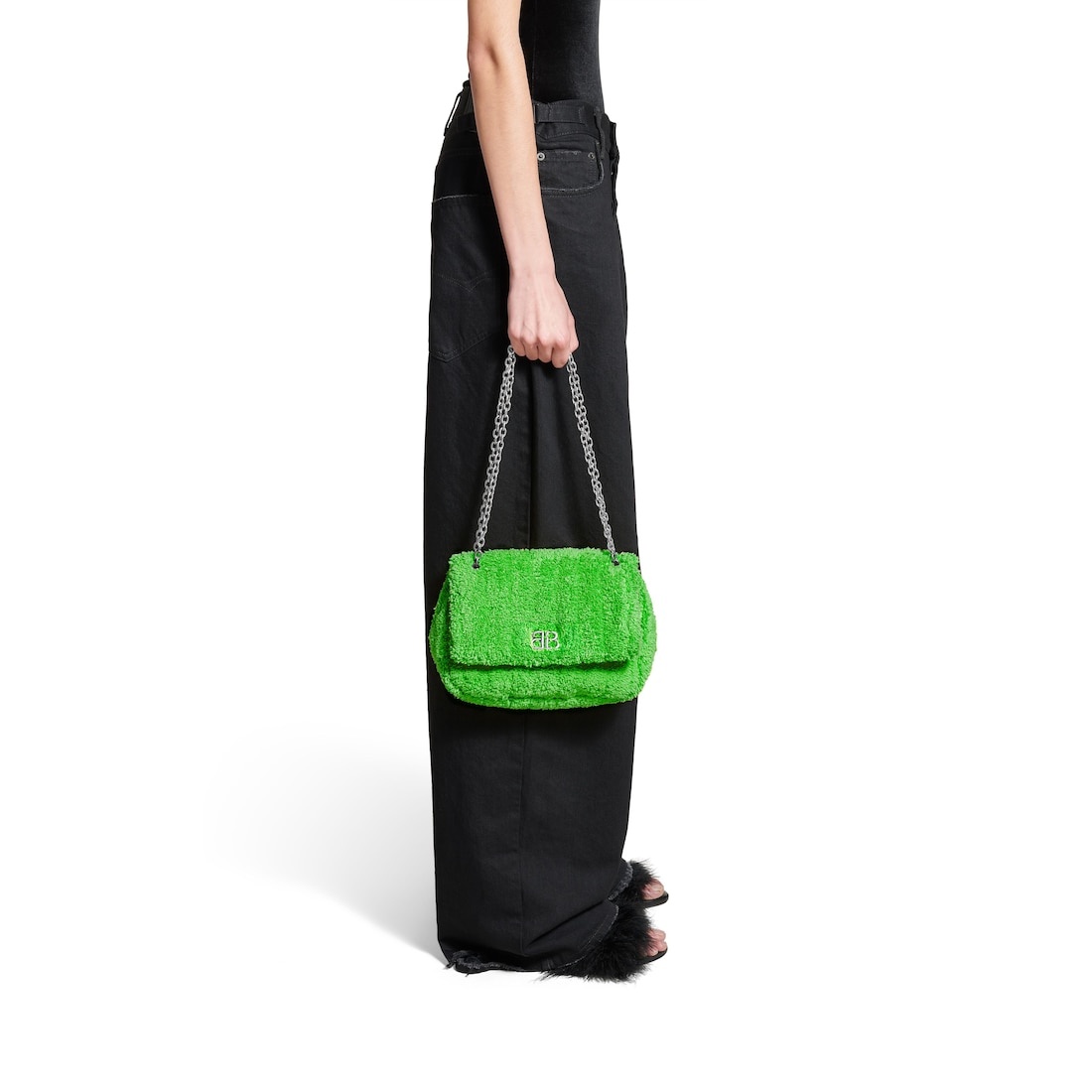 Women's Monaco Mini Bag Quilted Towel Fabric  in Green - 3