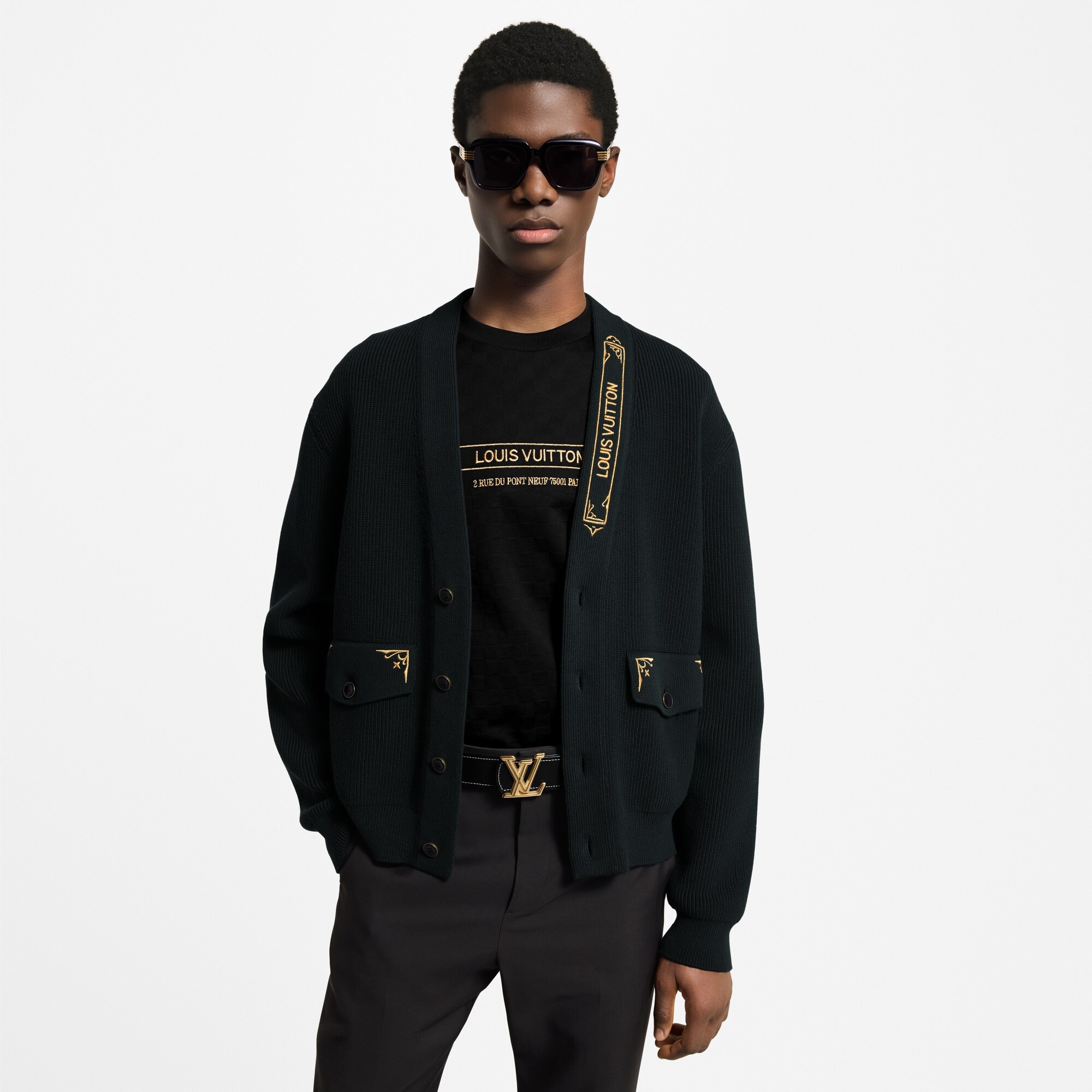 Embroidered Signature Cardigan - 2
