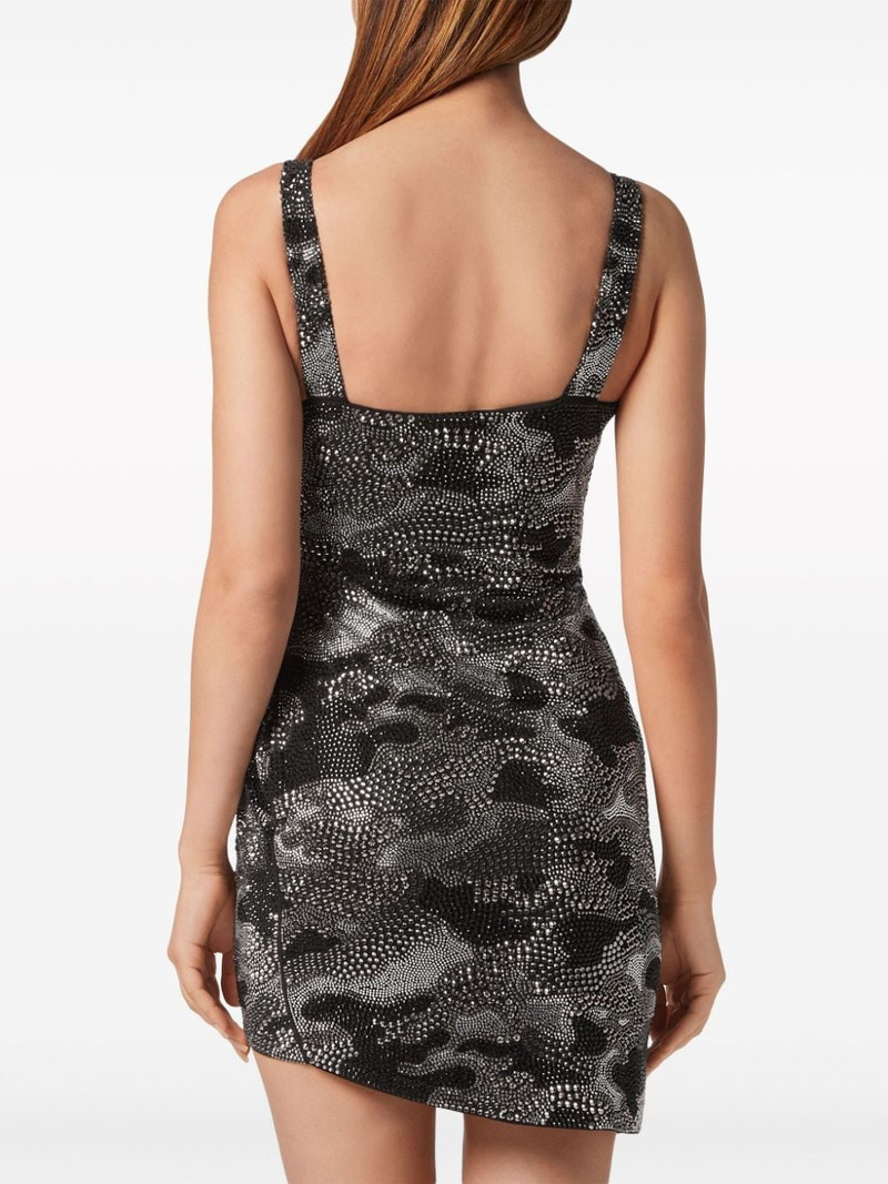 crystal-embellished ruched minidress 4