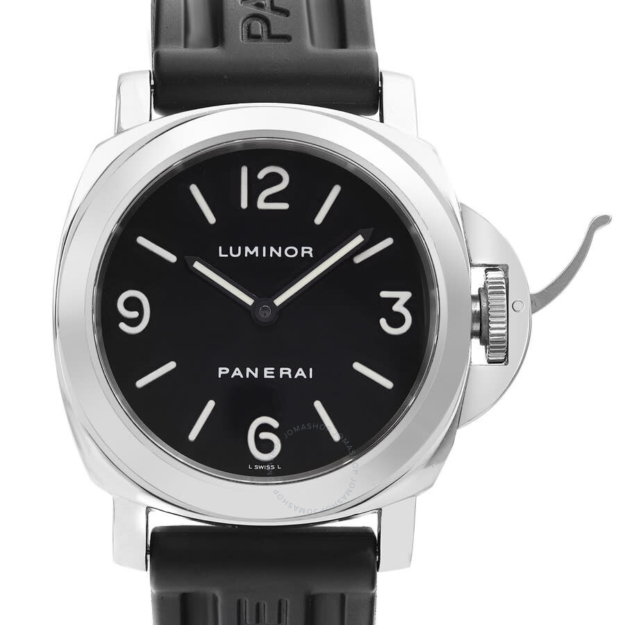 Pre-owned Panerai Panerai Luminor Hand Wind Black Dial Men's Watch PAM00002 - 2