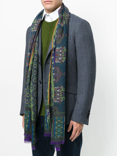 Etro printed cashmere scarf outlook