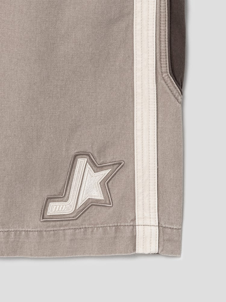 Denim Track Shorts - 7