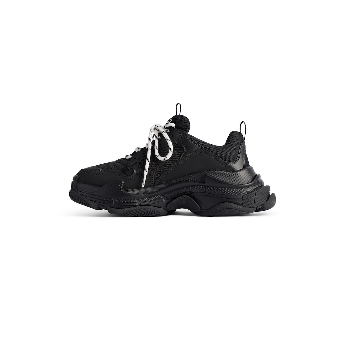 Men's Triple S Tape Type Sneaker  in Black/yellow - 4