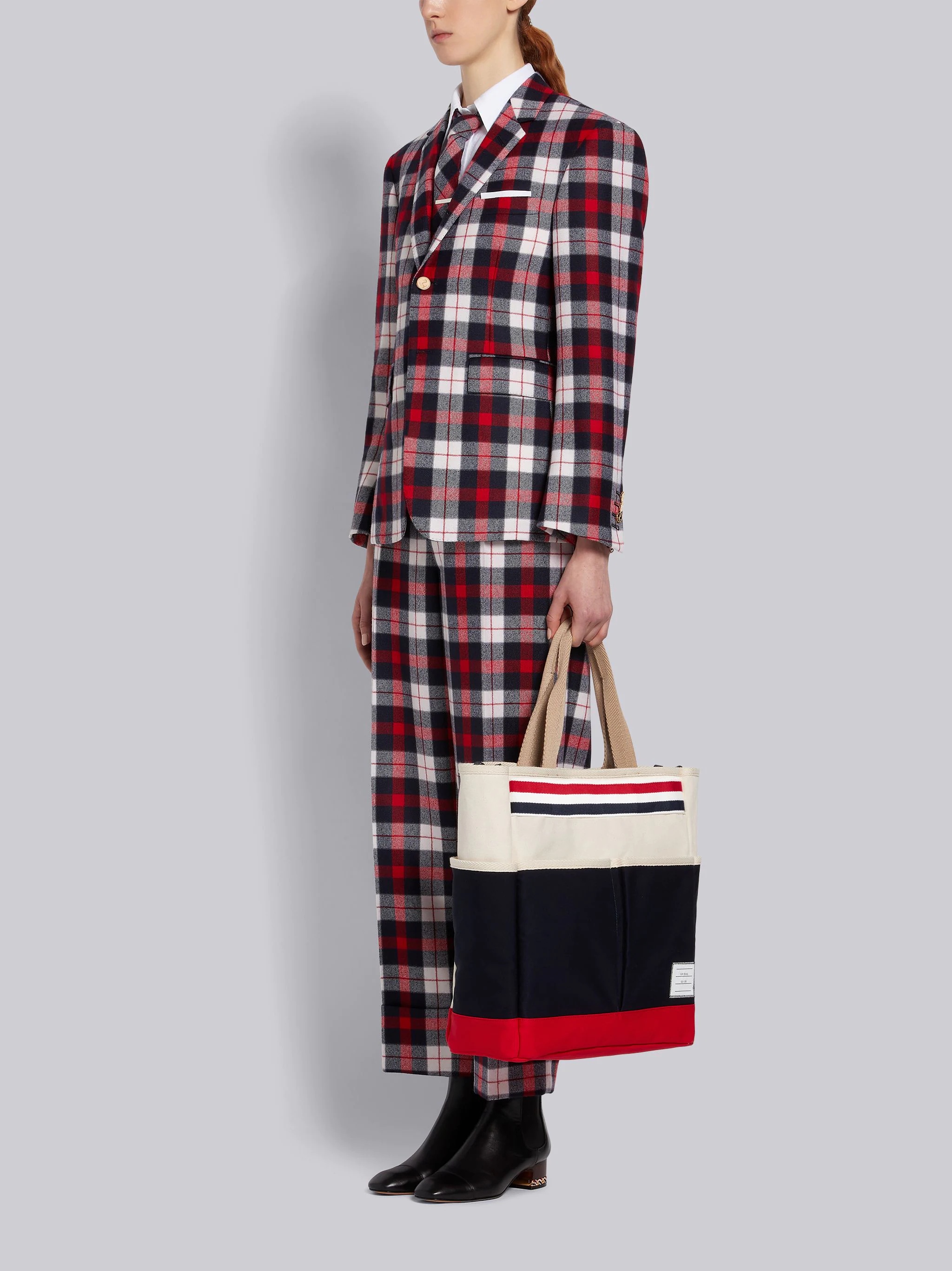 Tricolor Cotton Canvas Garden Tote - 6