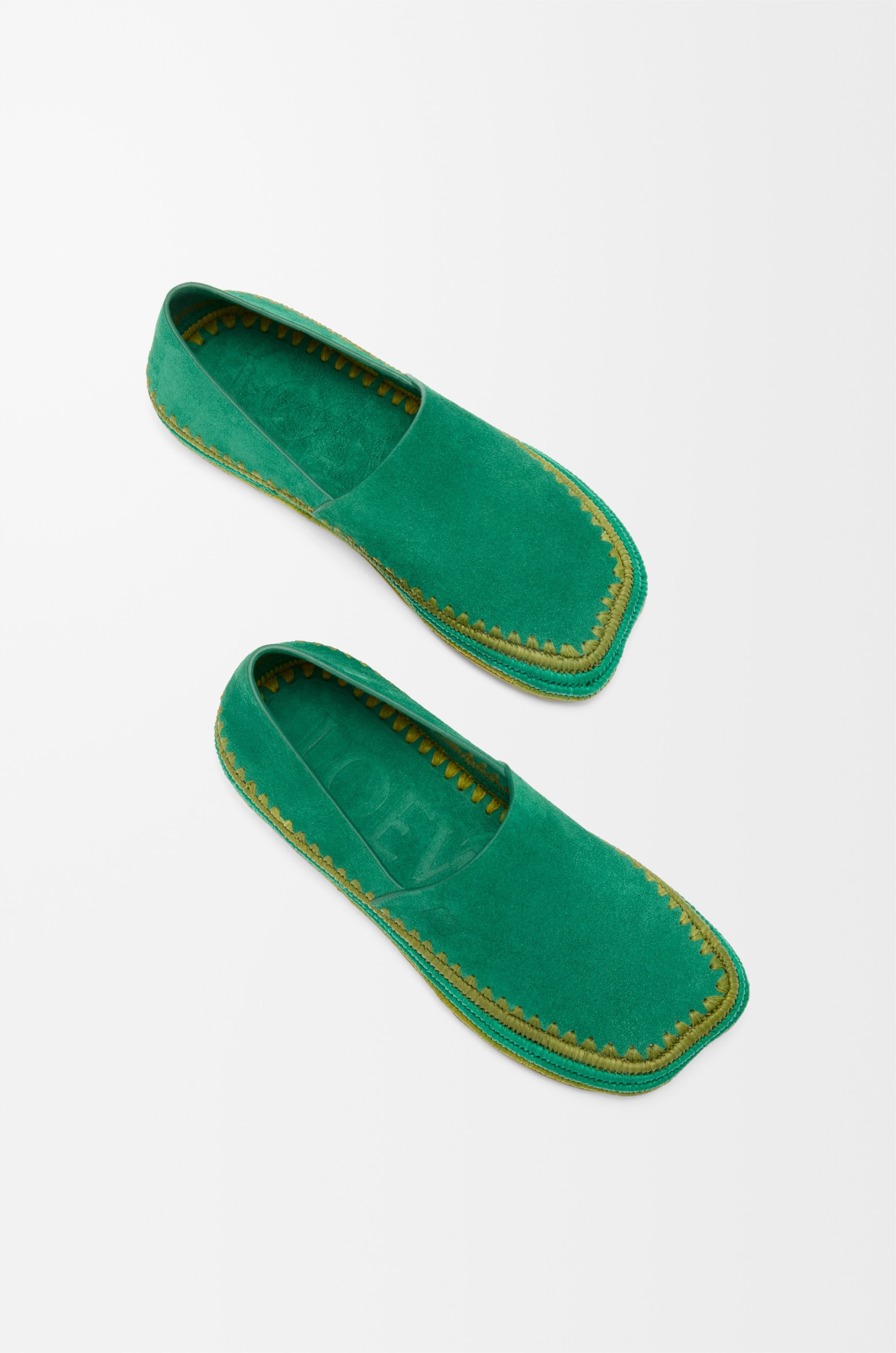 Rio slipper in suede and raffia - 4