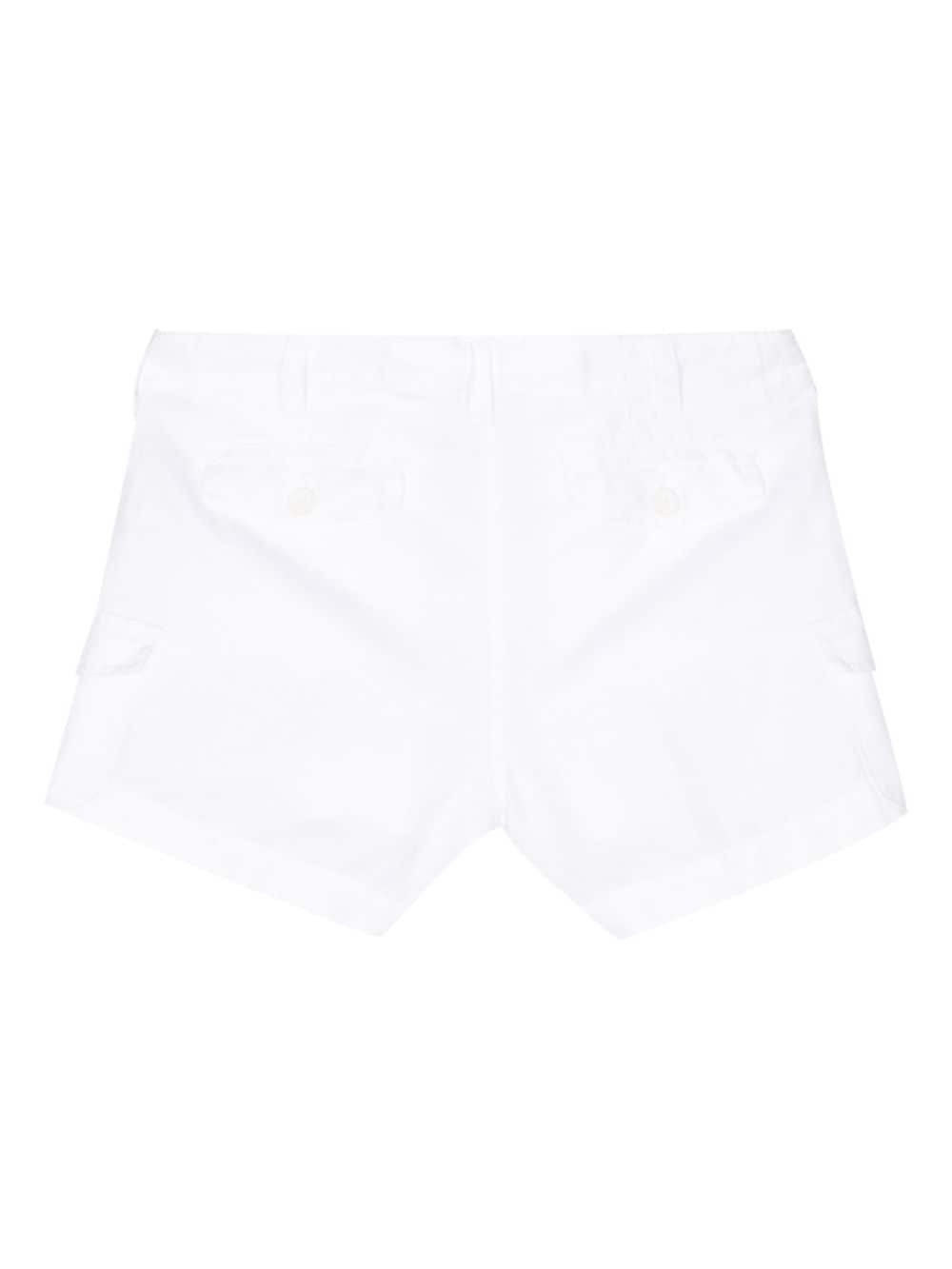 drawstring-waist cargo shorts - 2