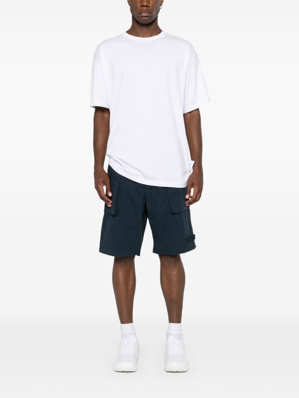 logo-patch cargo shorts - 2