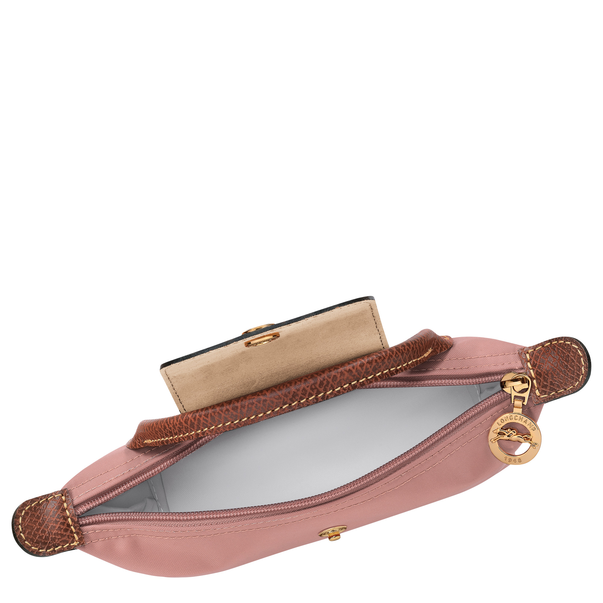 Le Pliage Original Pouch with handle Pink Tea - Recycled canvas - 5