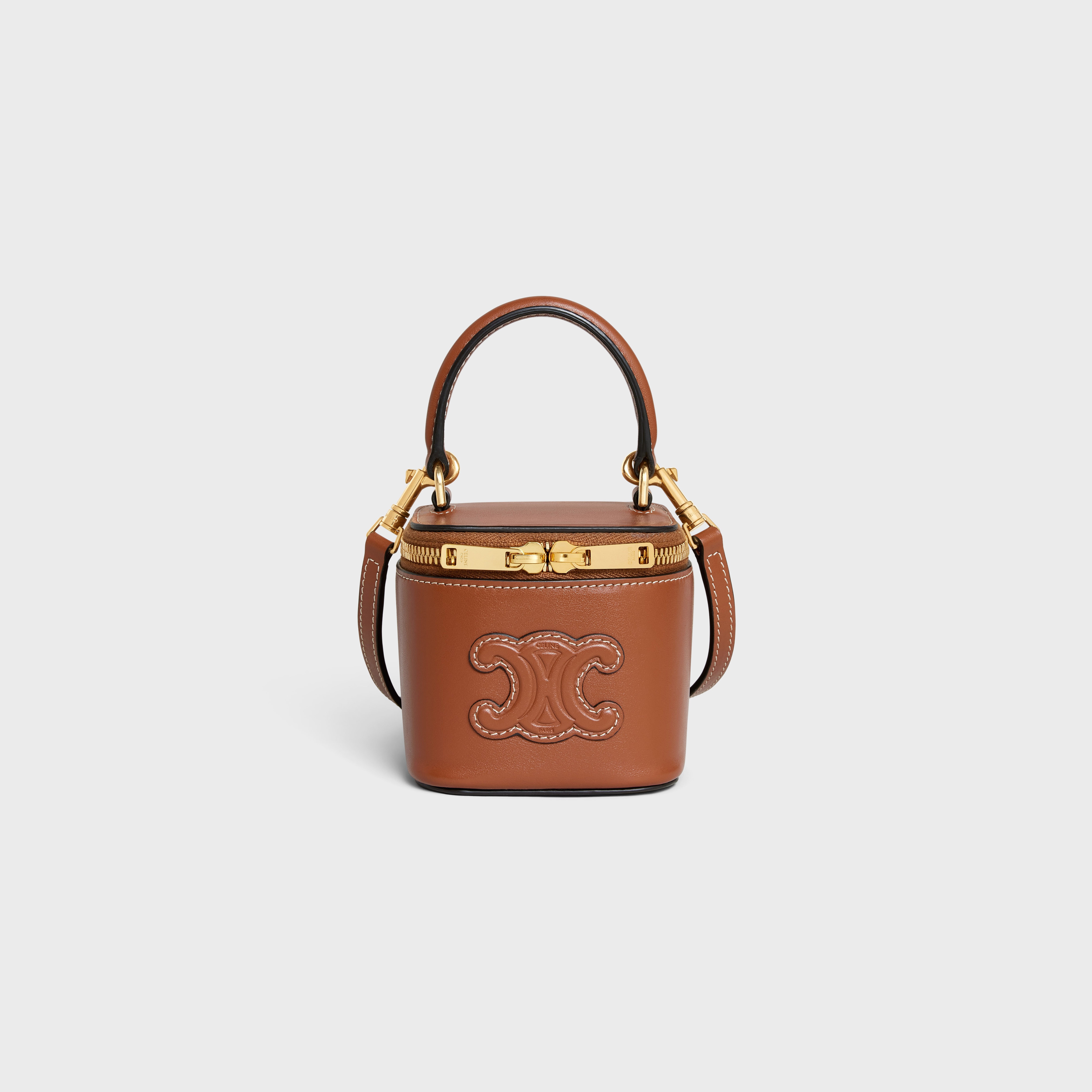 MINI VANITY CASE CUIR TRIOMPHE IN SMOOTH CALFSKIN - 1