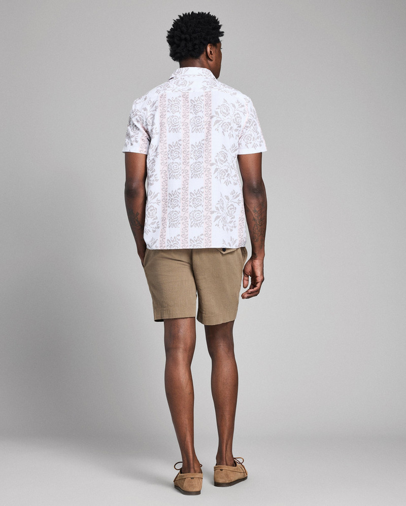 Short Sleeve Textural Tropical Roses Treme Shirt 6