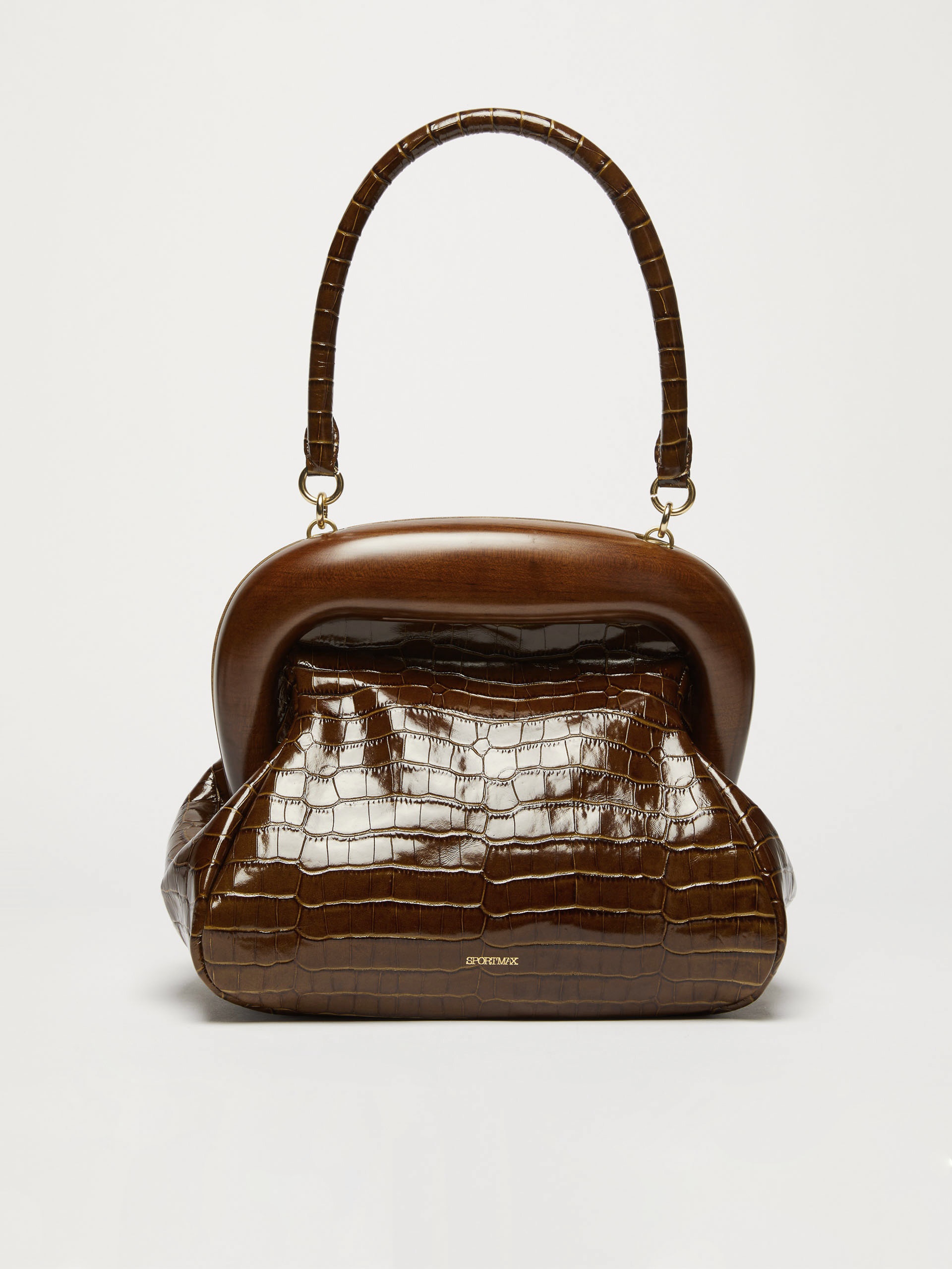 PULCINO Medium Crocodile-print leather Bouba bag - 1