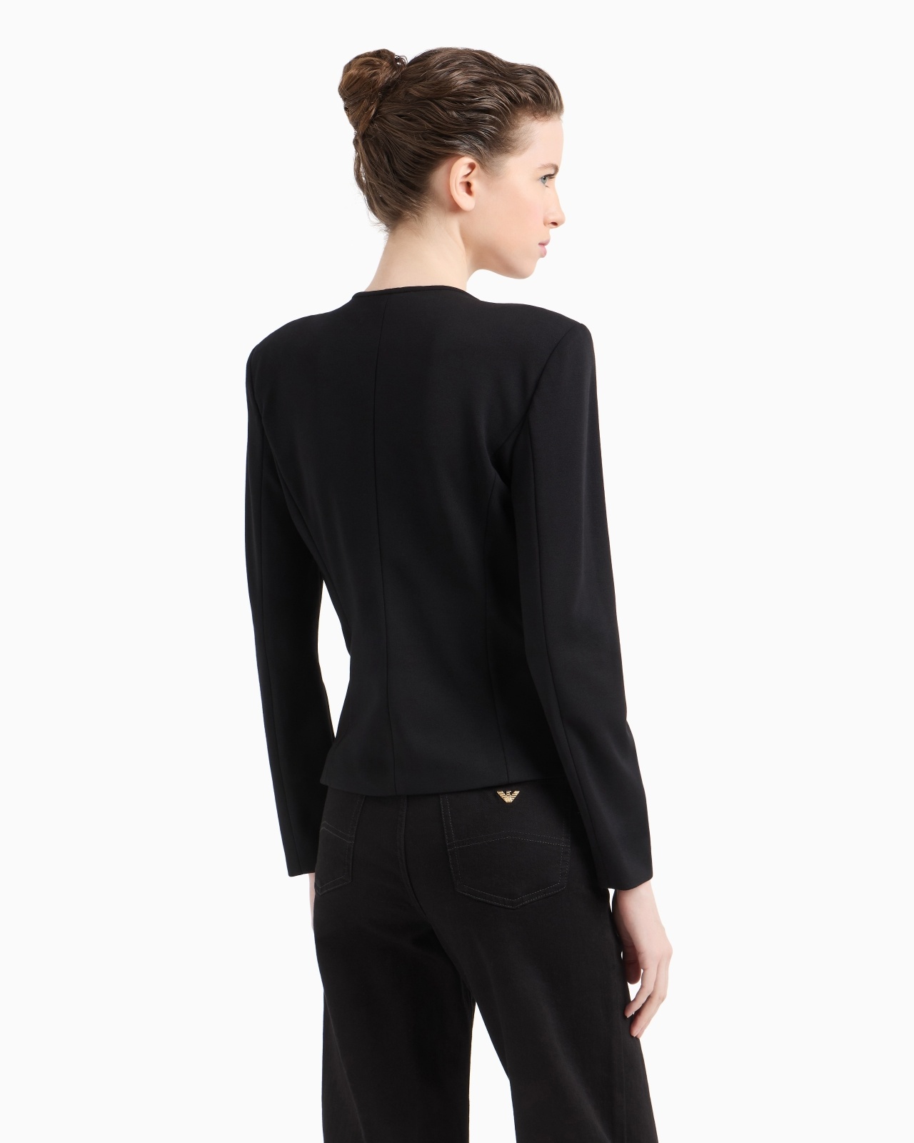 MILANO-STITCH JACKET WITH SHOULDER PADS - 3