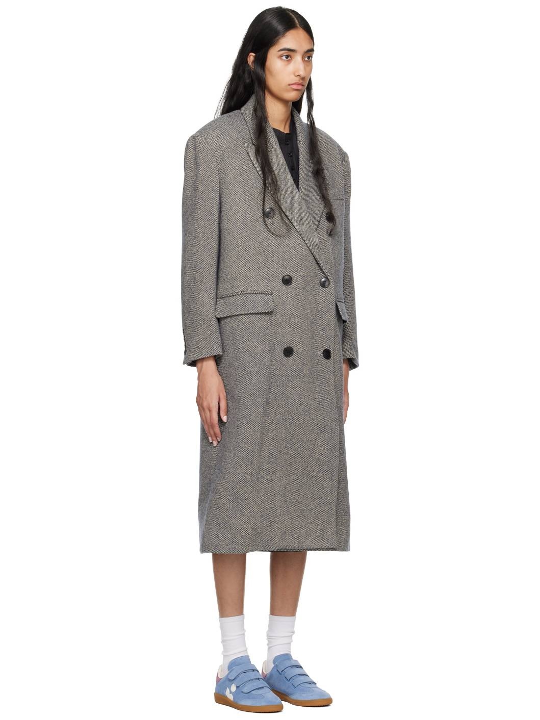 Black & Beige Lexana Coat - 2