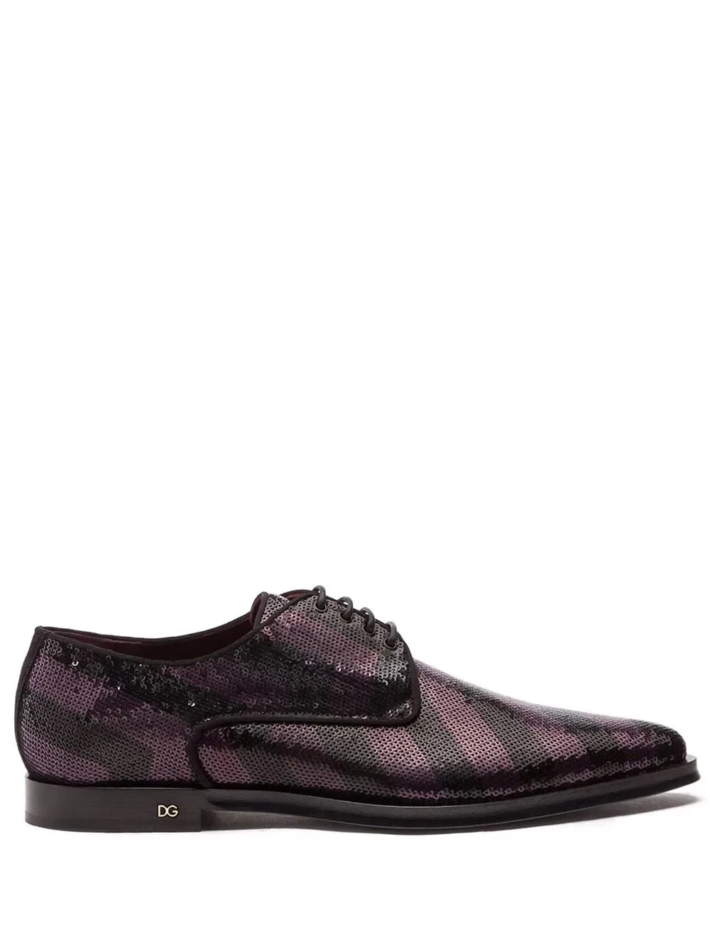 sequin-embellished Derby shoes - 1