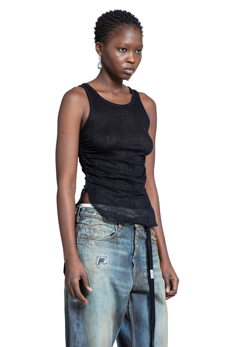 Ann Demeulemeester Mara Cropped Tank Top outlook