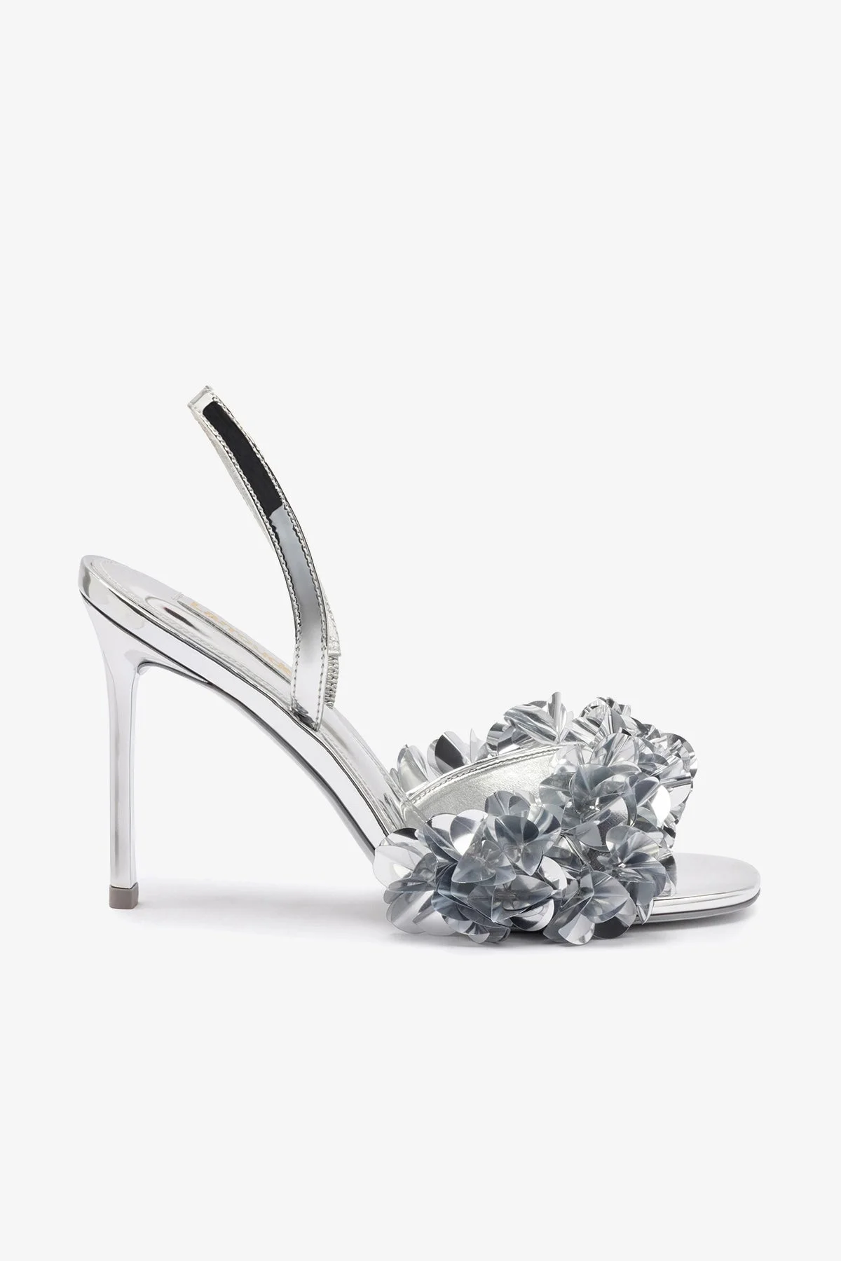 Morgan Sandal In Silver Specchio - 1