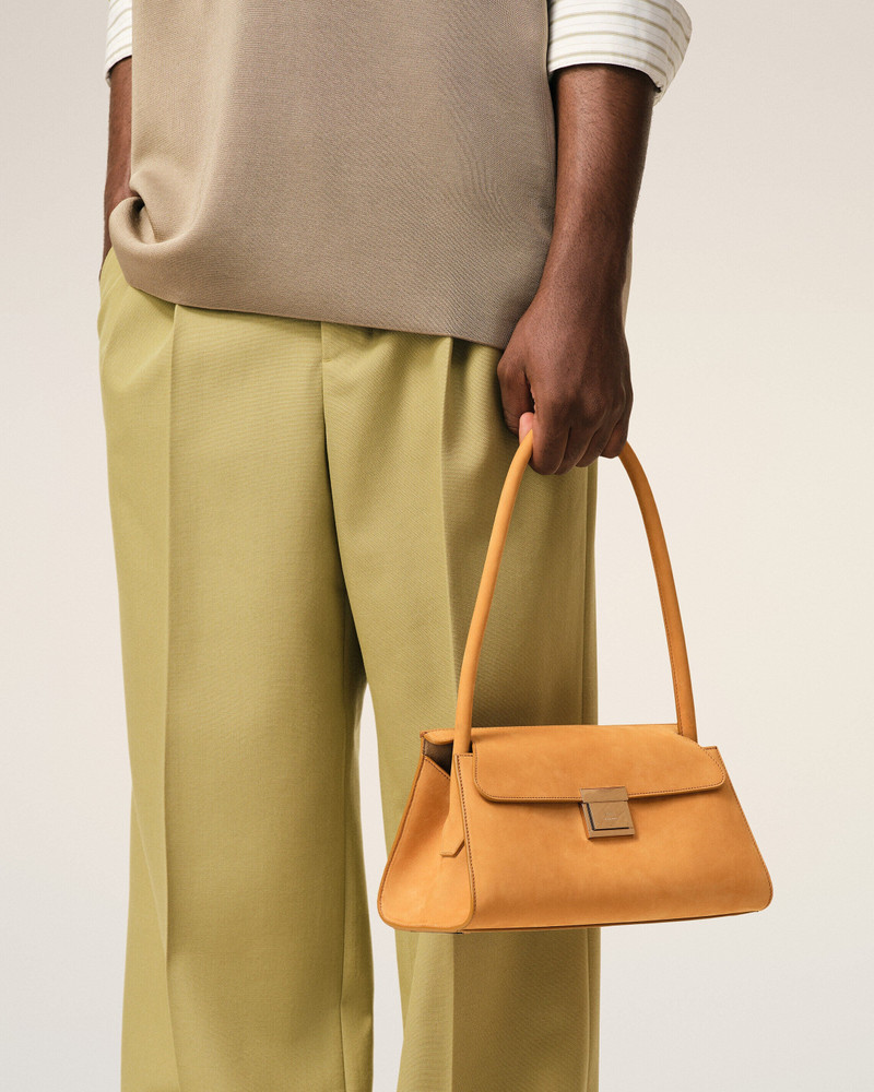 AMI Paris ORANGE COW LEATHER SMALL MIMI BAG outlook