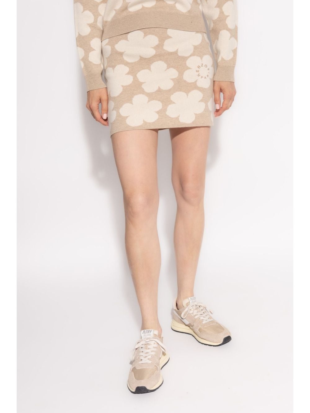 floral intarsia-knit skirt - 3